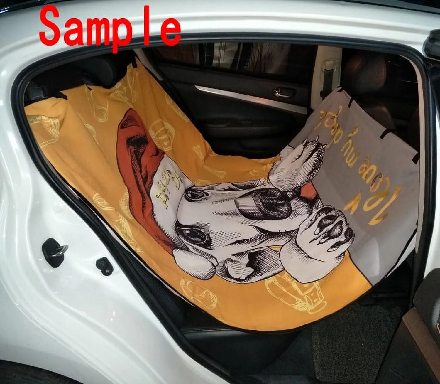 ZKGK Sexy Woman Silhouette Dog Car Seat Cover Dog Car Seat Cushion Waterproof Hammock Seat Protector Cargo Mat for Cars SUVs and Trucks 54x60 inches