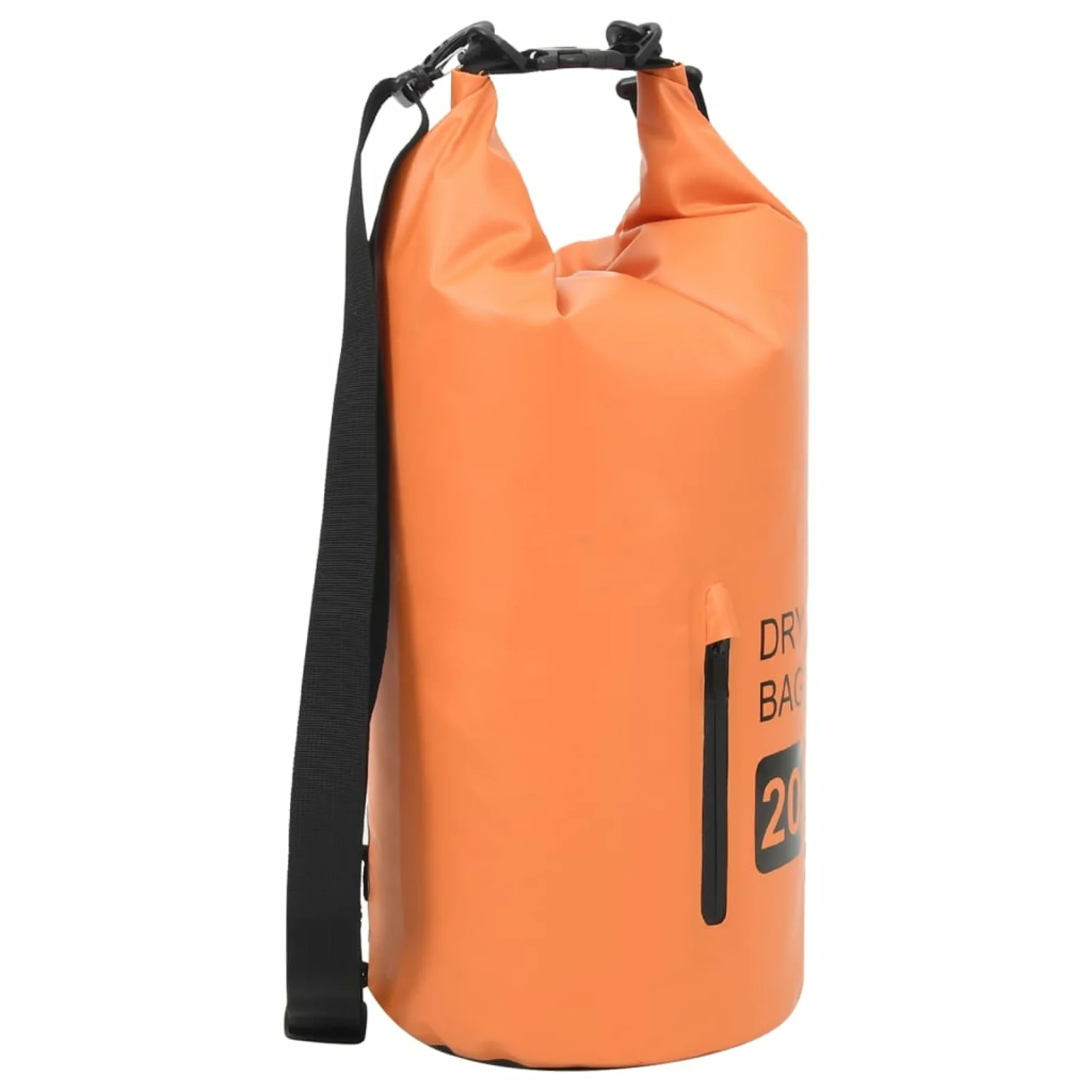 Dcenta Waterproof Dry Bag with Zipper 5.3 gal Storage Bag Dry Sack Lightweight Backpack for Beach, Camping, Travel, Boating, Surfing, Kayaking, Hiking, Fishing