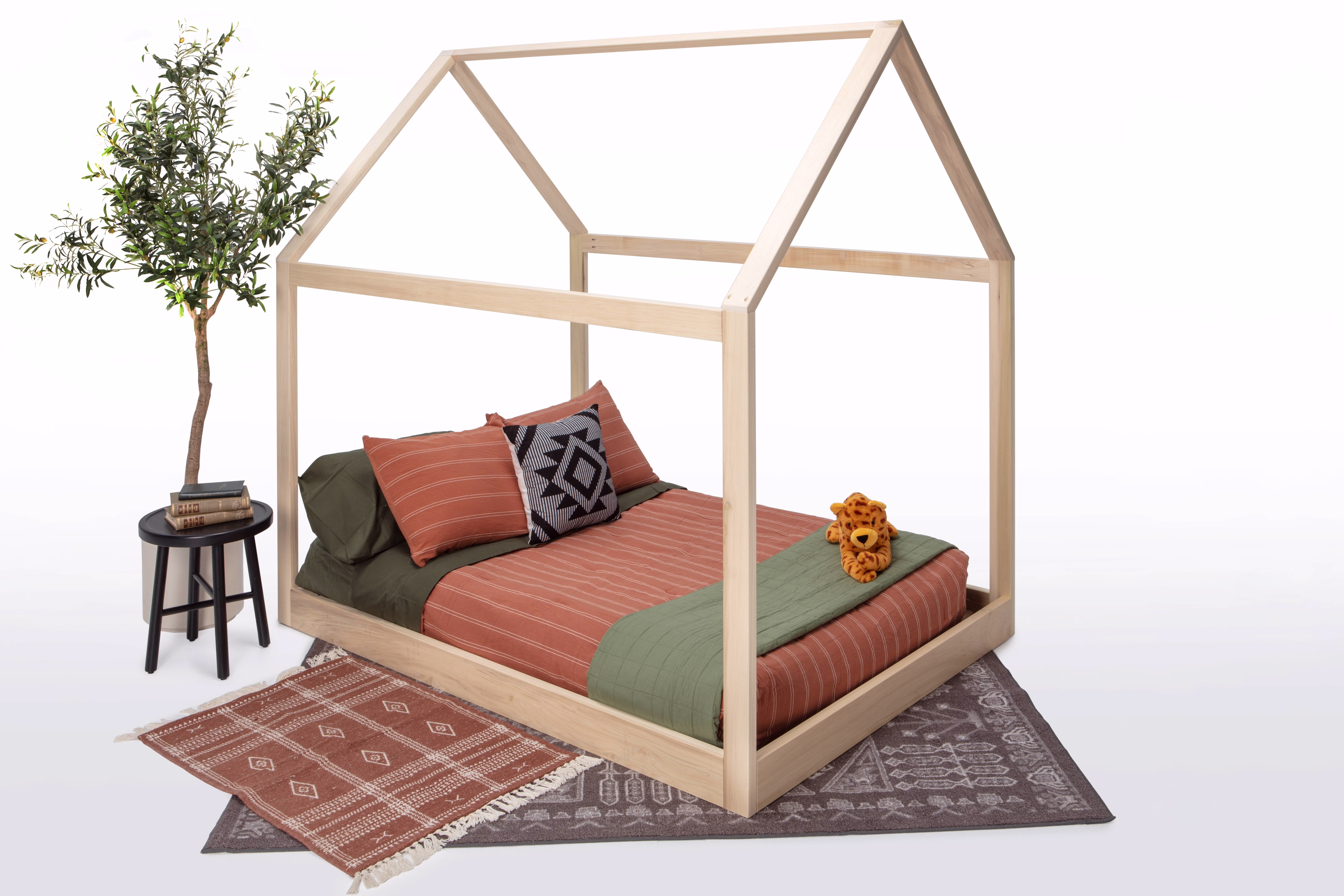 American Furniture Classics FULL S House Canopy Bed, Natural - Full Size