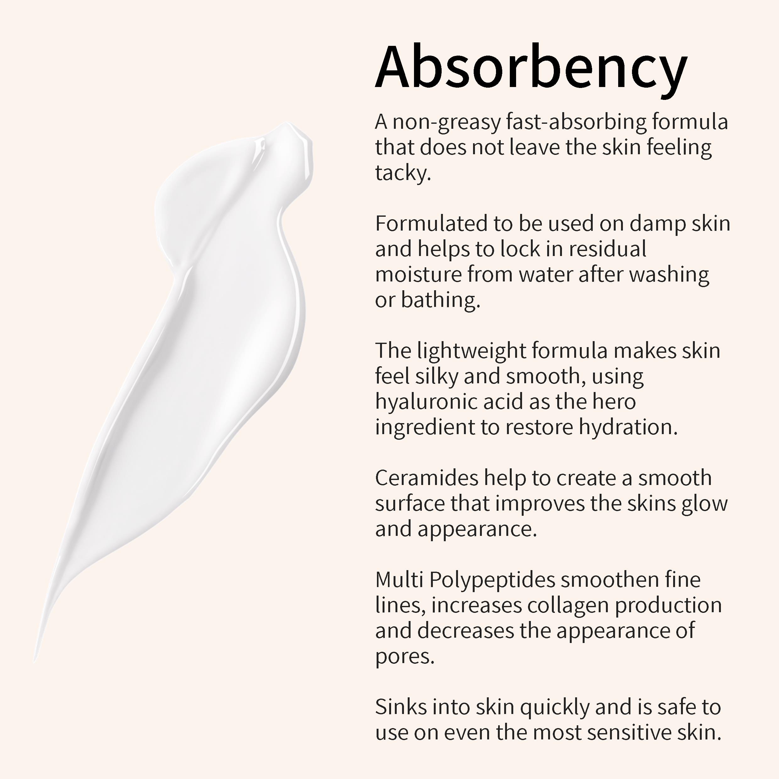 Hydro Absolute Moisturizer – Super Charged Anti-Aging Face, Neck & Décolleté Moisturizer with Triple Ceramides, Multi Polypeptides & Hyaluronic Acid to Hydrate & Treat Fine Lines & Wrinkles-1.7 Fl Oz