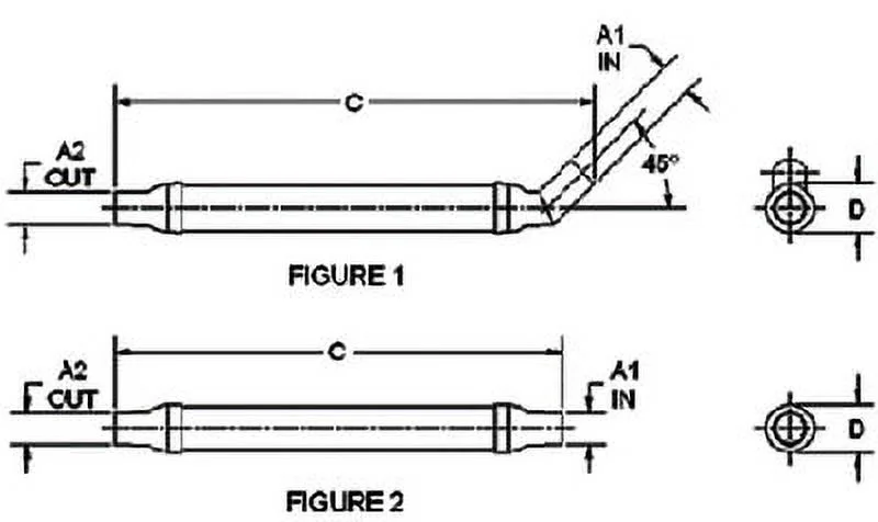 New Verna-ski Inline Ski Boat Muffler centek 1000216 Fig. 1 - 45 deg Inlet Ports 3