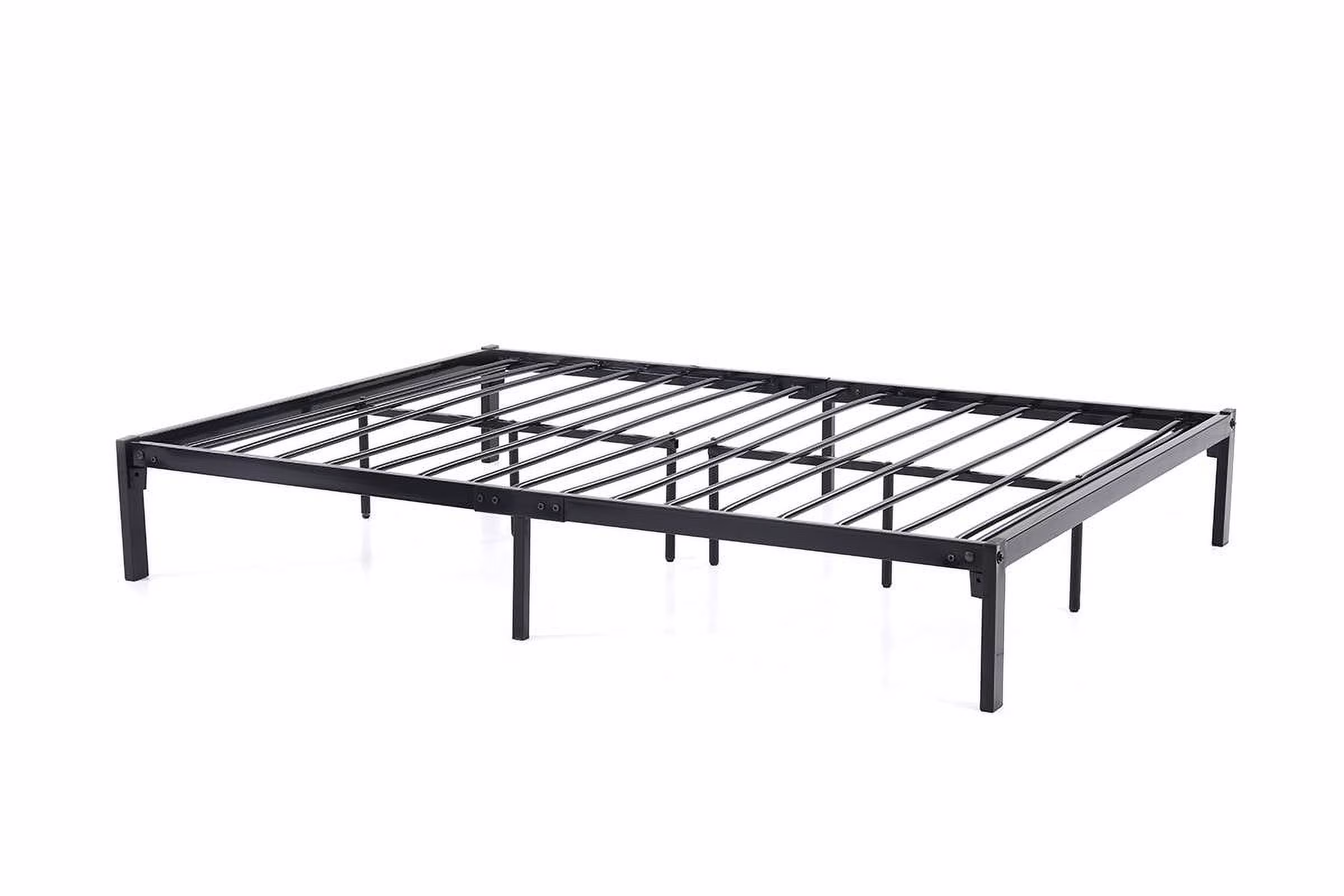 Hodedah Twin Size Metal Bed Frame in Black Finish