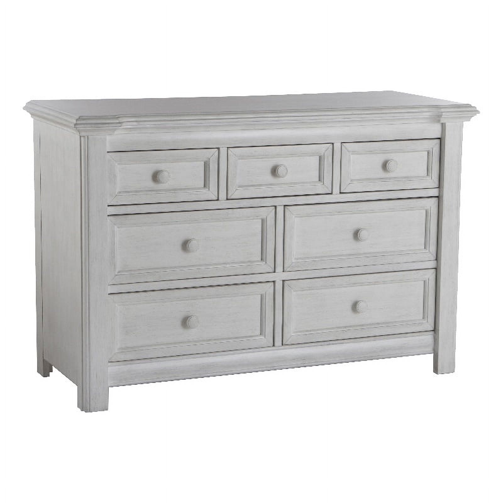 Home Square 3-Piece Set with Panel Crib & Dresser & 5-Drawer Dresser