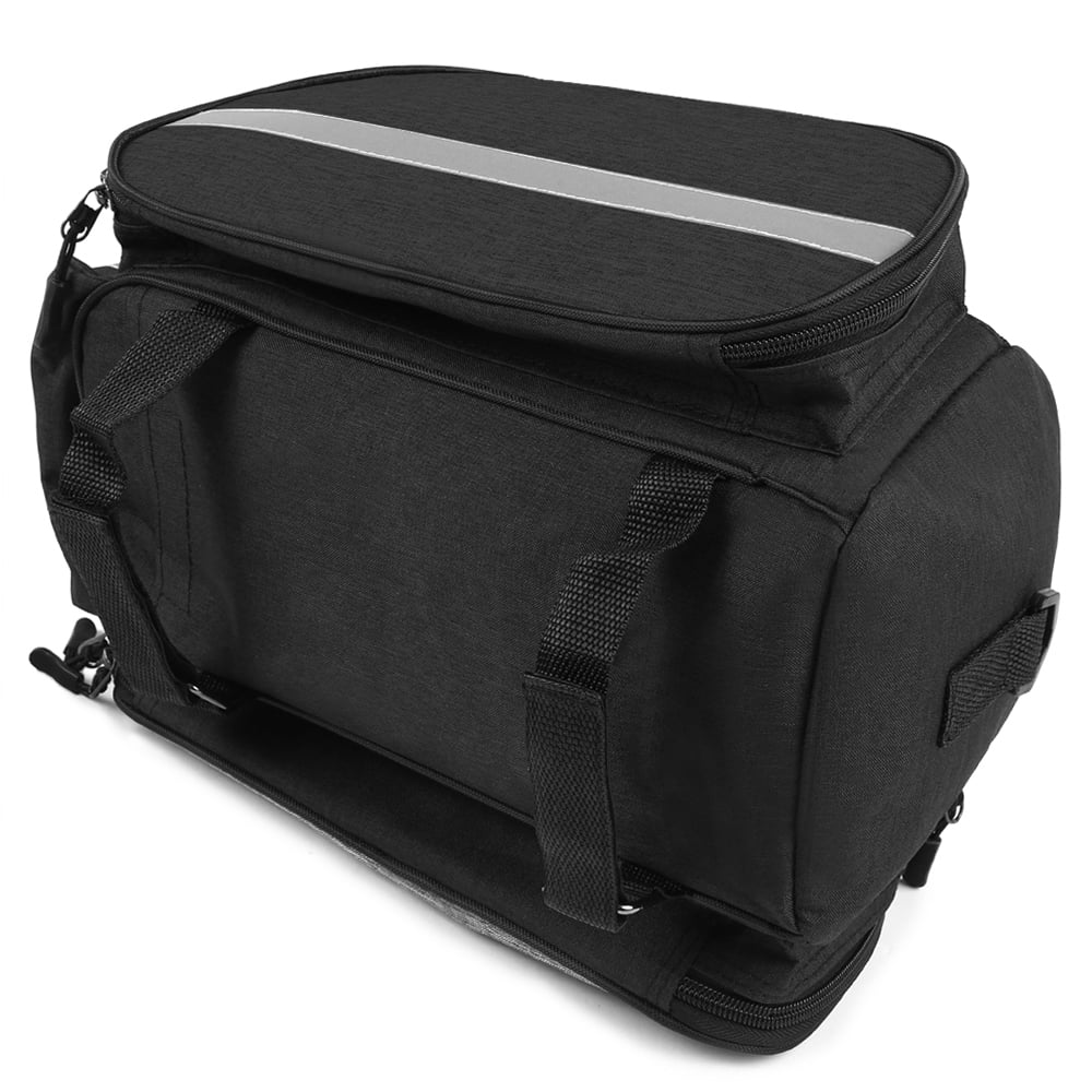 Rear Seat Bag Multifunction Expandable Waterproof MTB Pannier Bag Bike Rack Bag With Rain Cover