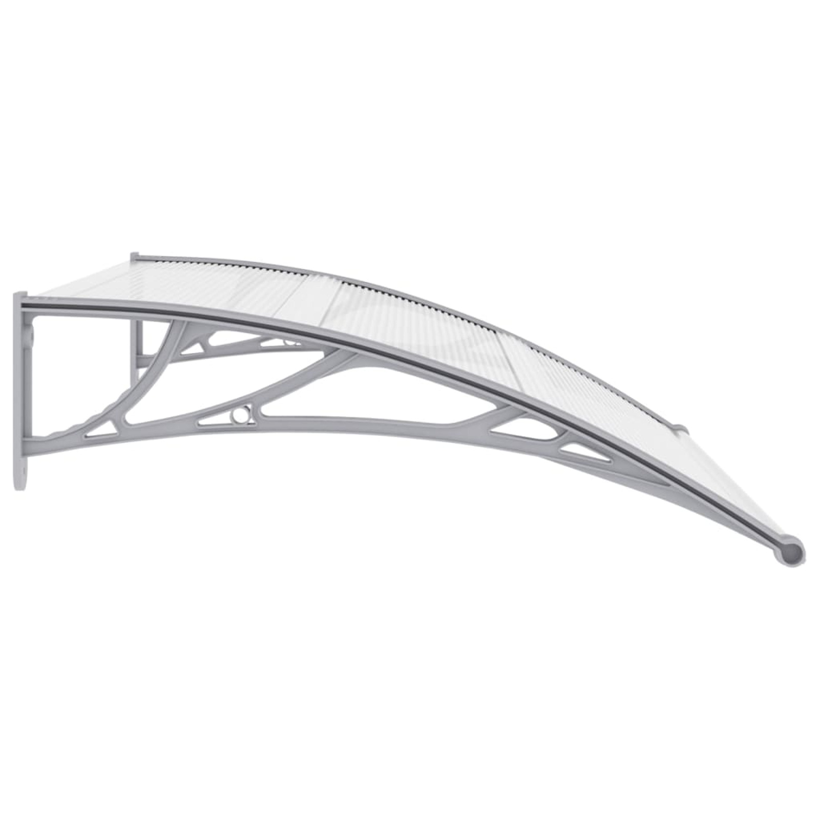 Suzicca Door Canopy Gray and Transparent47.2