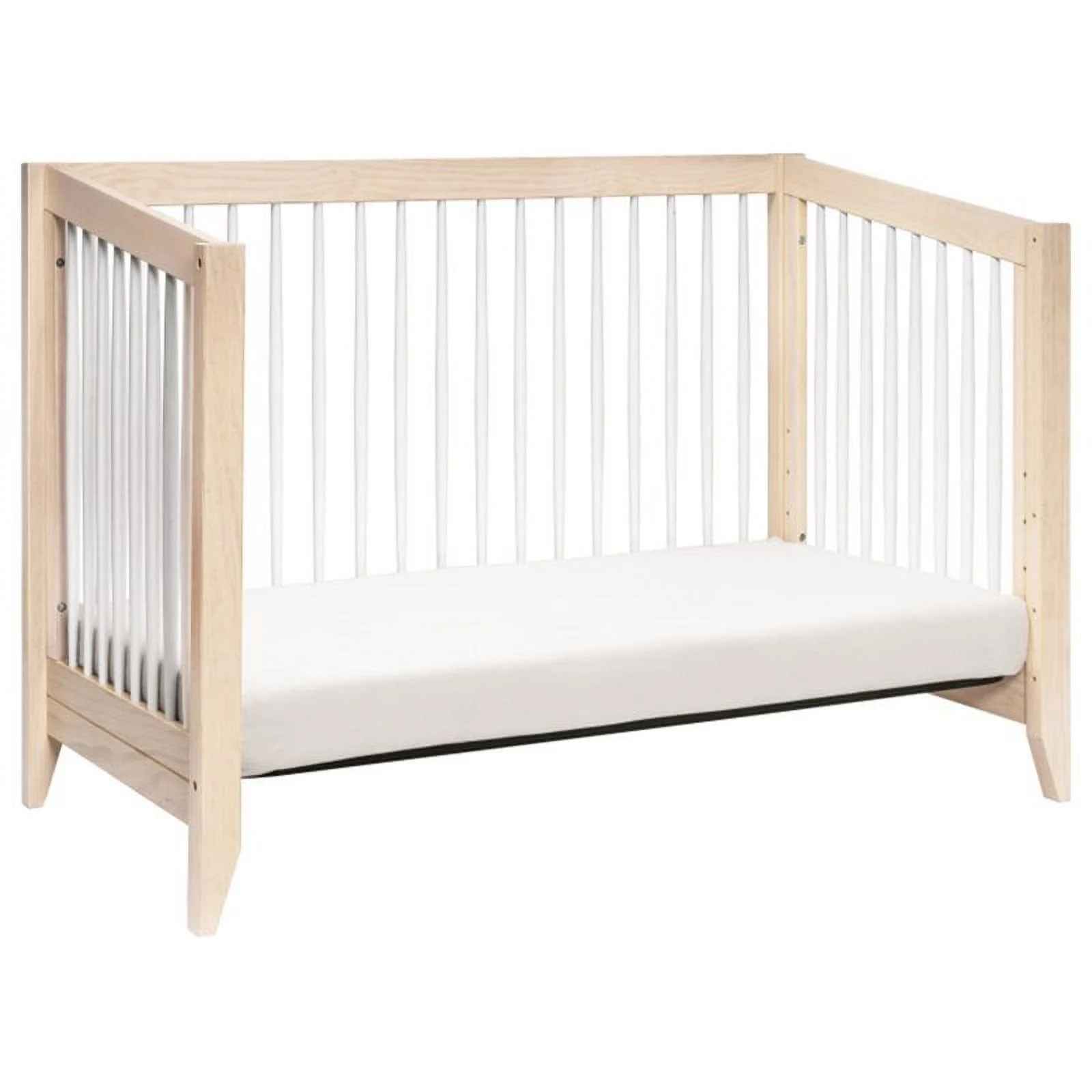 Sprout 4-in-1 Convertible Crib & Toddler Bed Conversion Kit Washed Natural/White