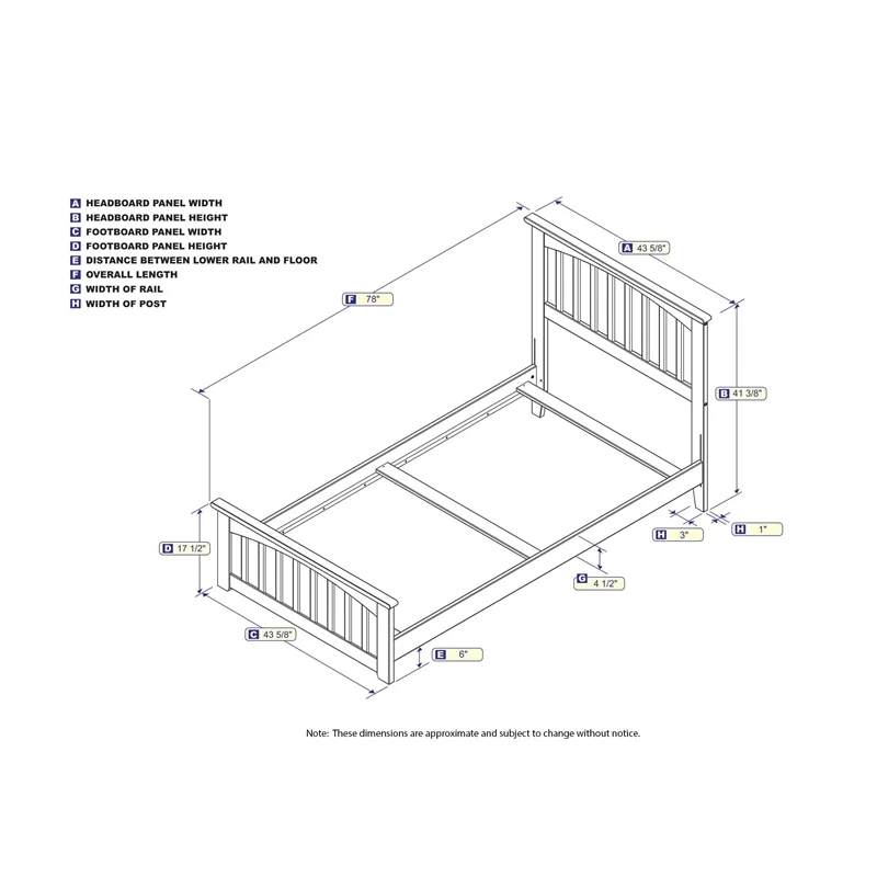 Leo & Lacey Farmhouse Solid Wood Twin Bed with Footboard & USB Charger in White