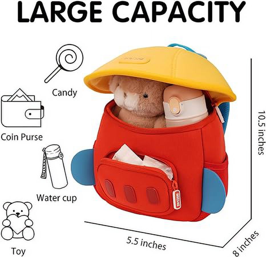 Zoy zoii Preschool Backpack for Kids,Toddler Mini School Book Bag Small Travel Bag for Boys Girls - Airplane