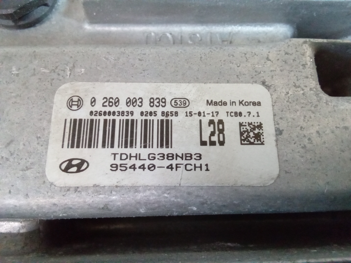 Pre-Owned 2015 Hyundai Genesis 3.8L Transmisssion Control Module 954404FCH1 OEM LKQ (Good)
