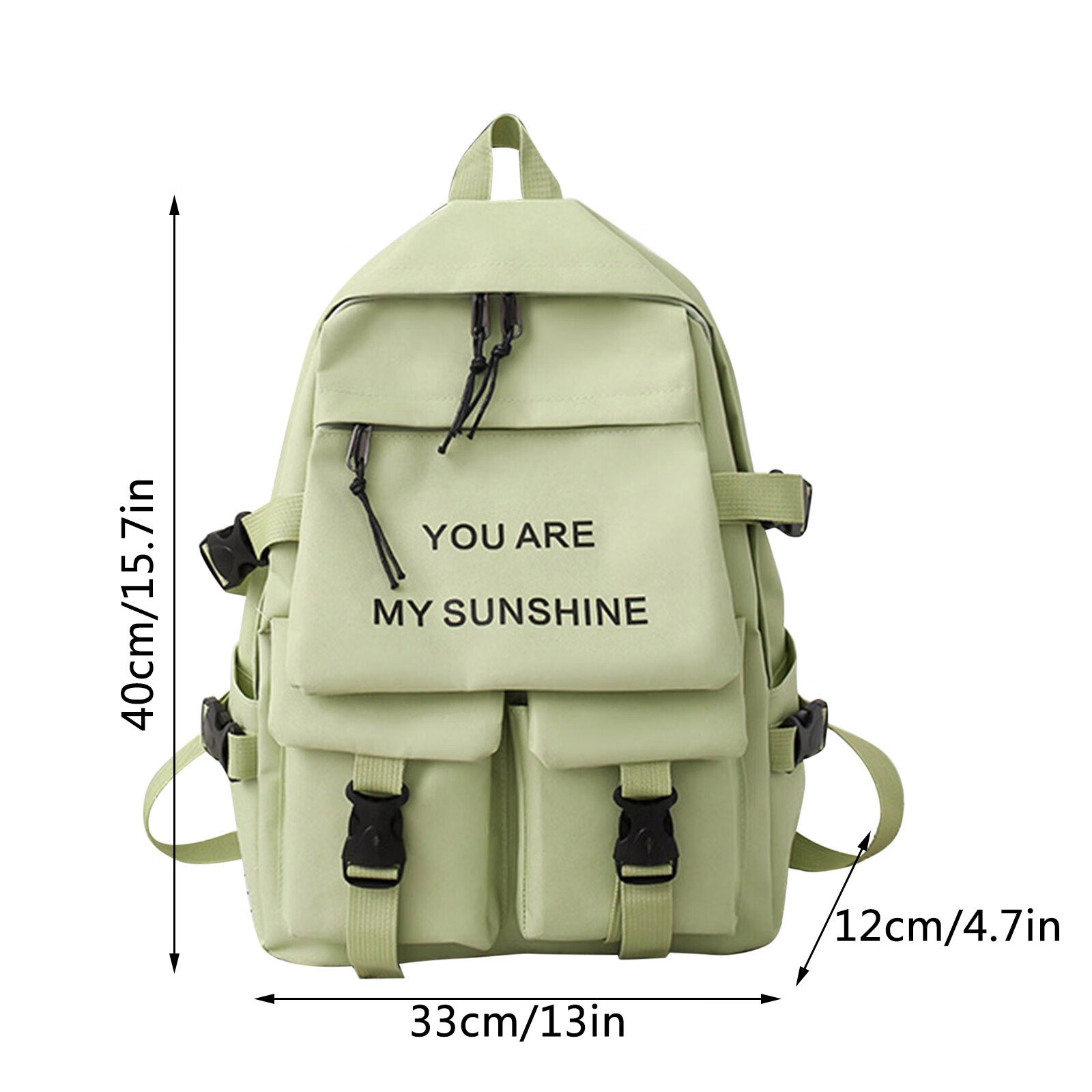 Backpacks for School Male And Semale Students Backpack Leisure Campus Five Piece Bag Youth Fashion Simple High Capacity Schoolbag Blue