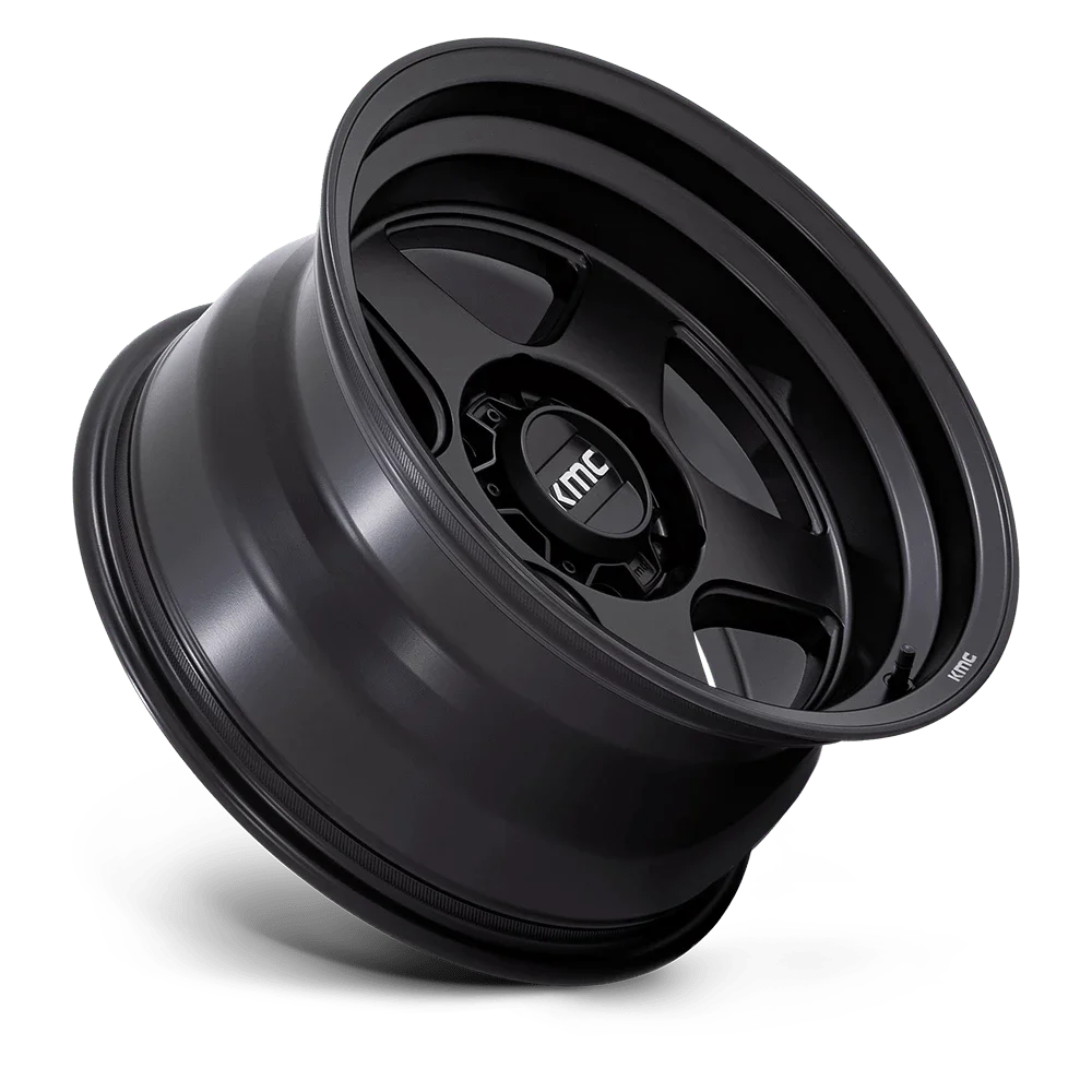 17x8.5 KMC KM728 Lobo Matte Black Wheel 6x5.5 (18mm)