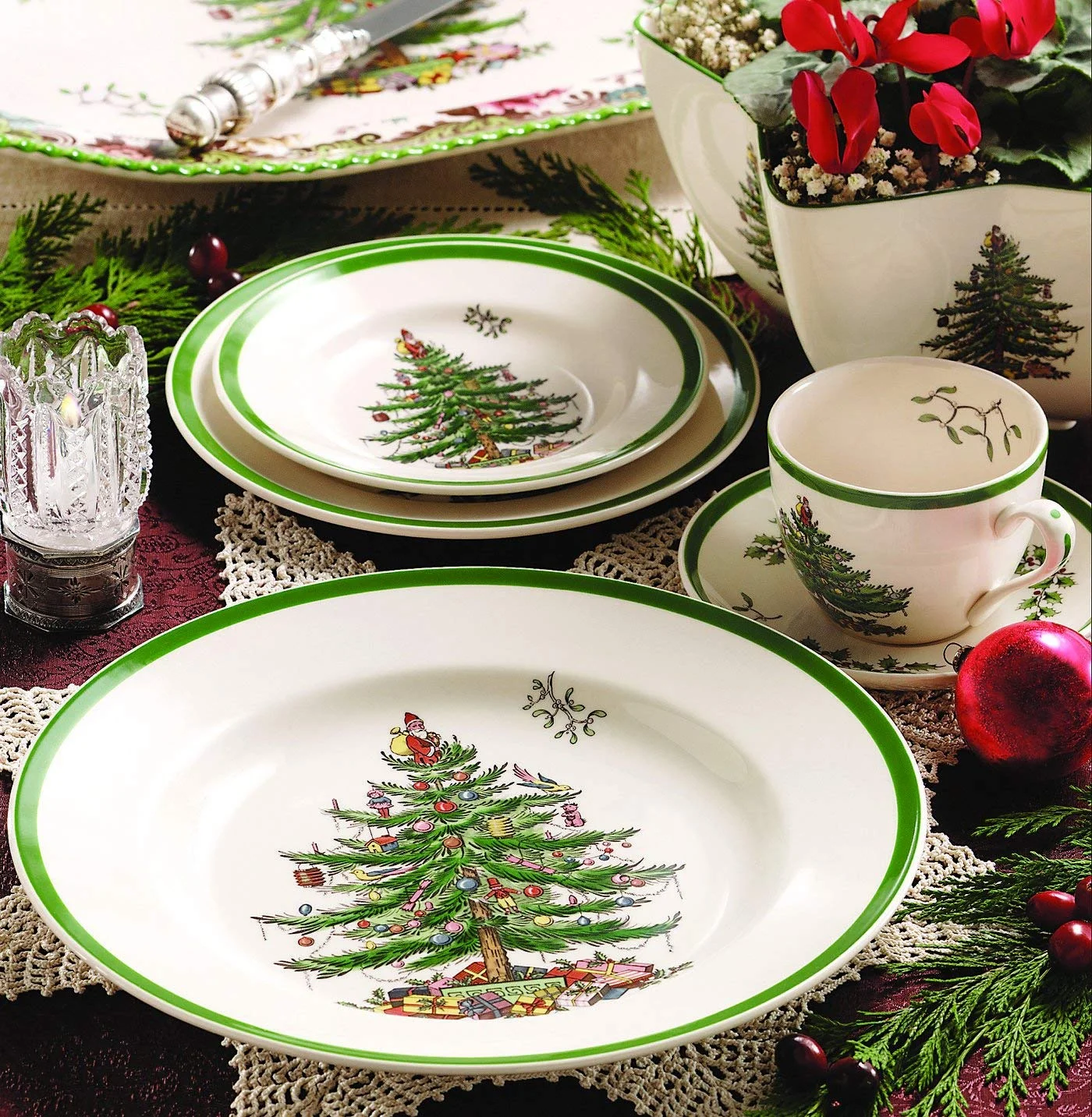 Spode CHRISTMAS TREE 5-Pc Placesetting