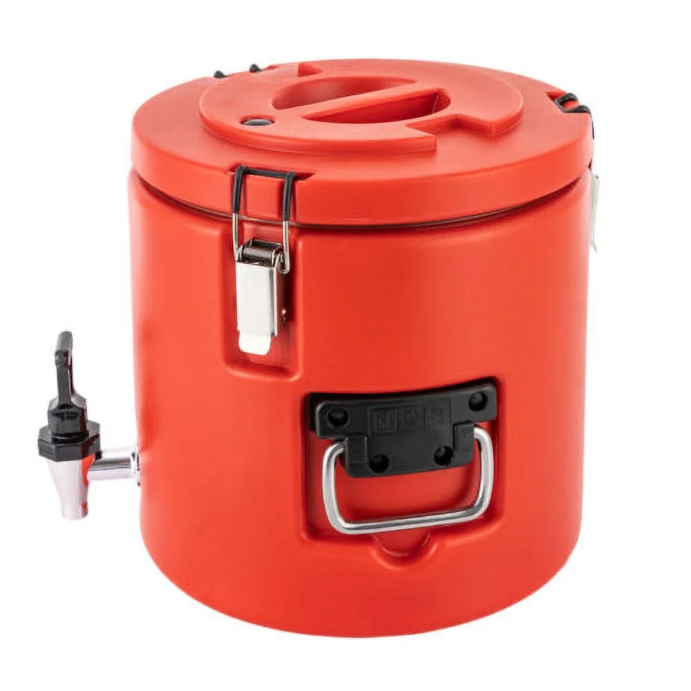 3.9Gal Insulated Beverage Dispenser Hot & Cold Drink Dispenser Stainless Steel