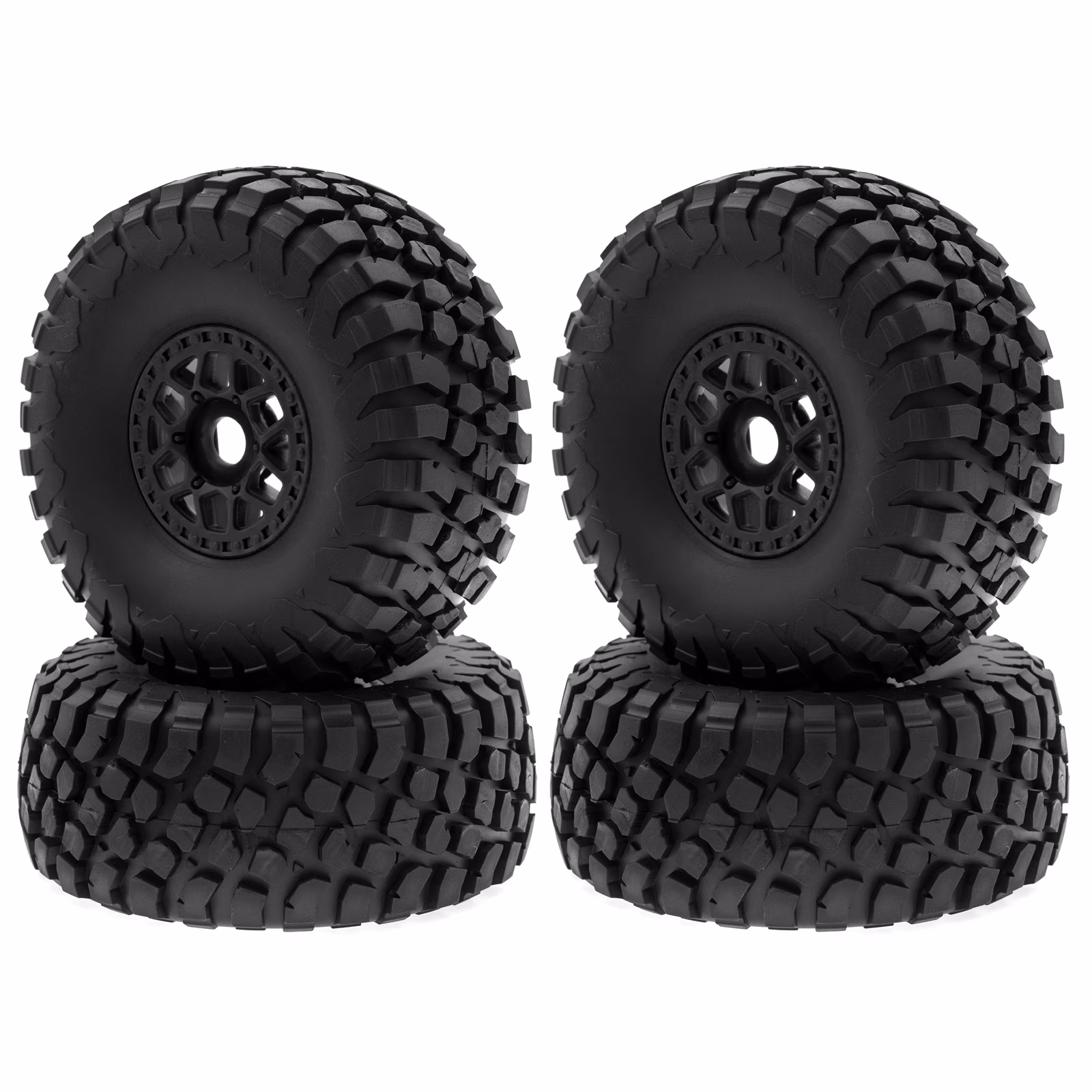 Andoer Desert Short Course Truck Tire, 4Pcs 138mm 1/7, 17mm Wheel Hex Replacement for ARRMA Mojave TRAXS UDR Yikong DF7 Remote Control Car