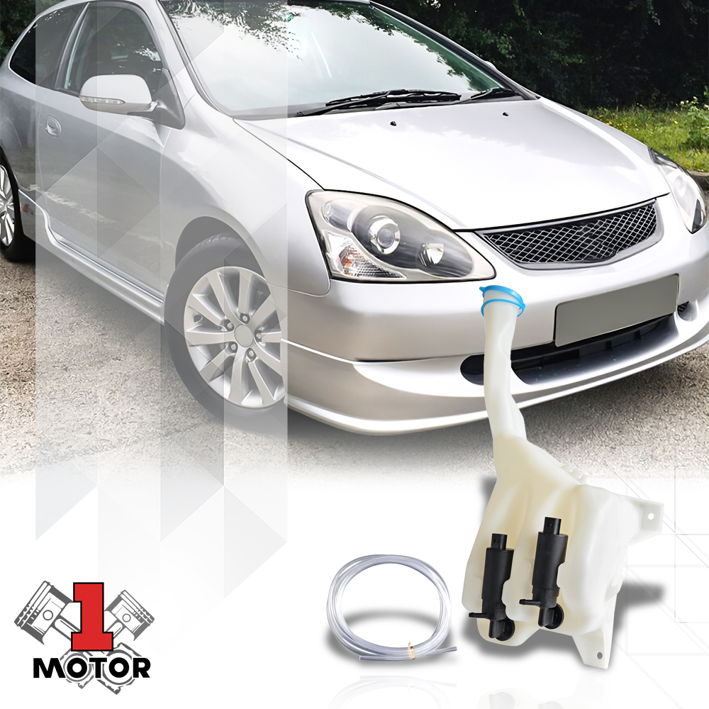 Windshield Washer Reservoir Bottle Tank w/Pump for 02-05 Honda Civic HO1288148