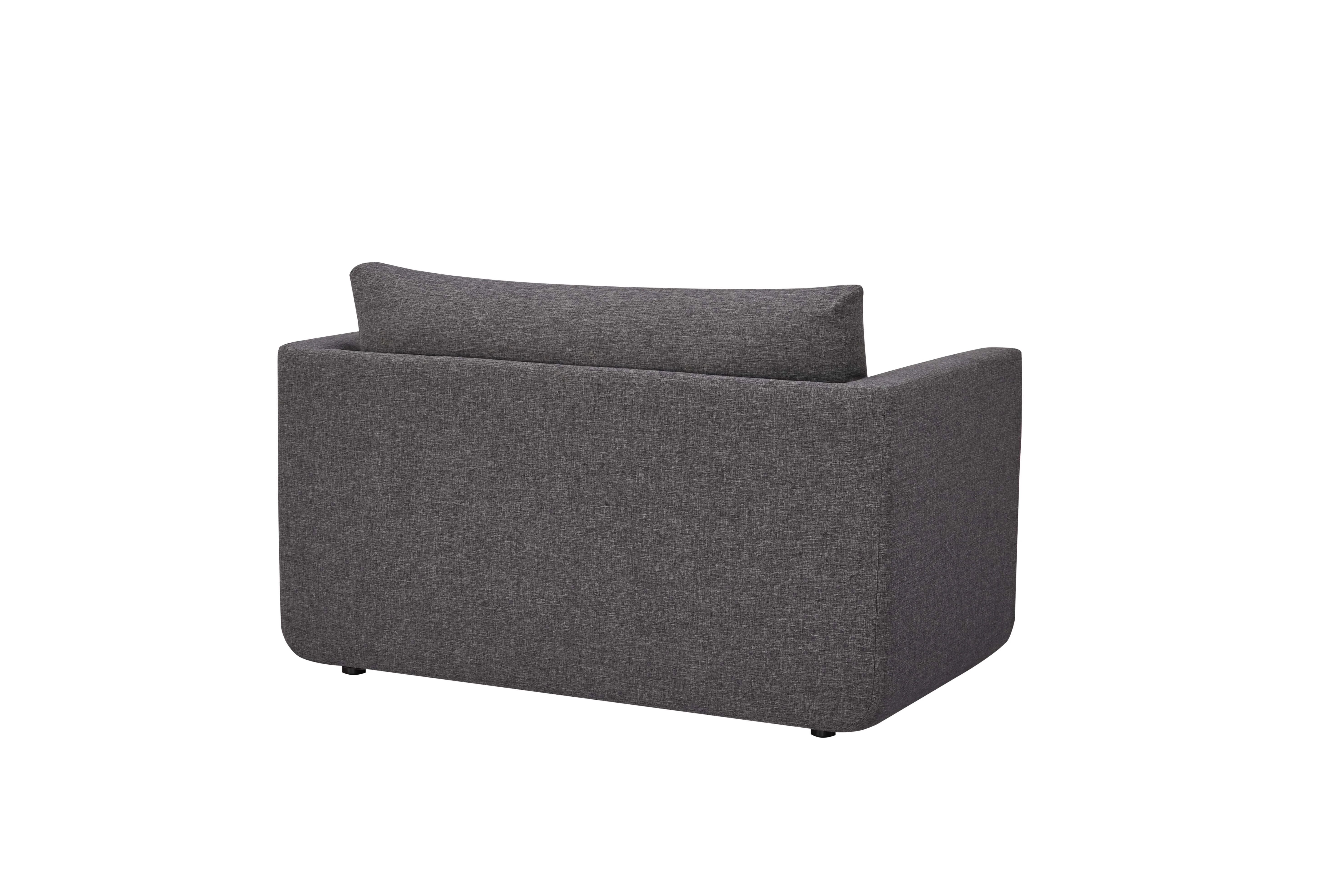 Artdeco Home Afton Linen Sleeper Sofa, Dark Gray