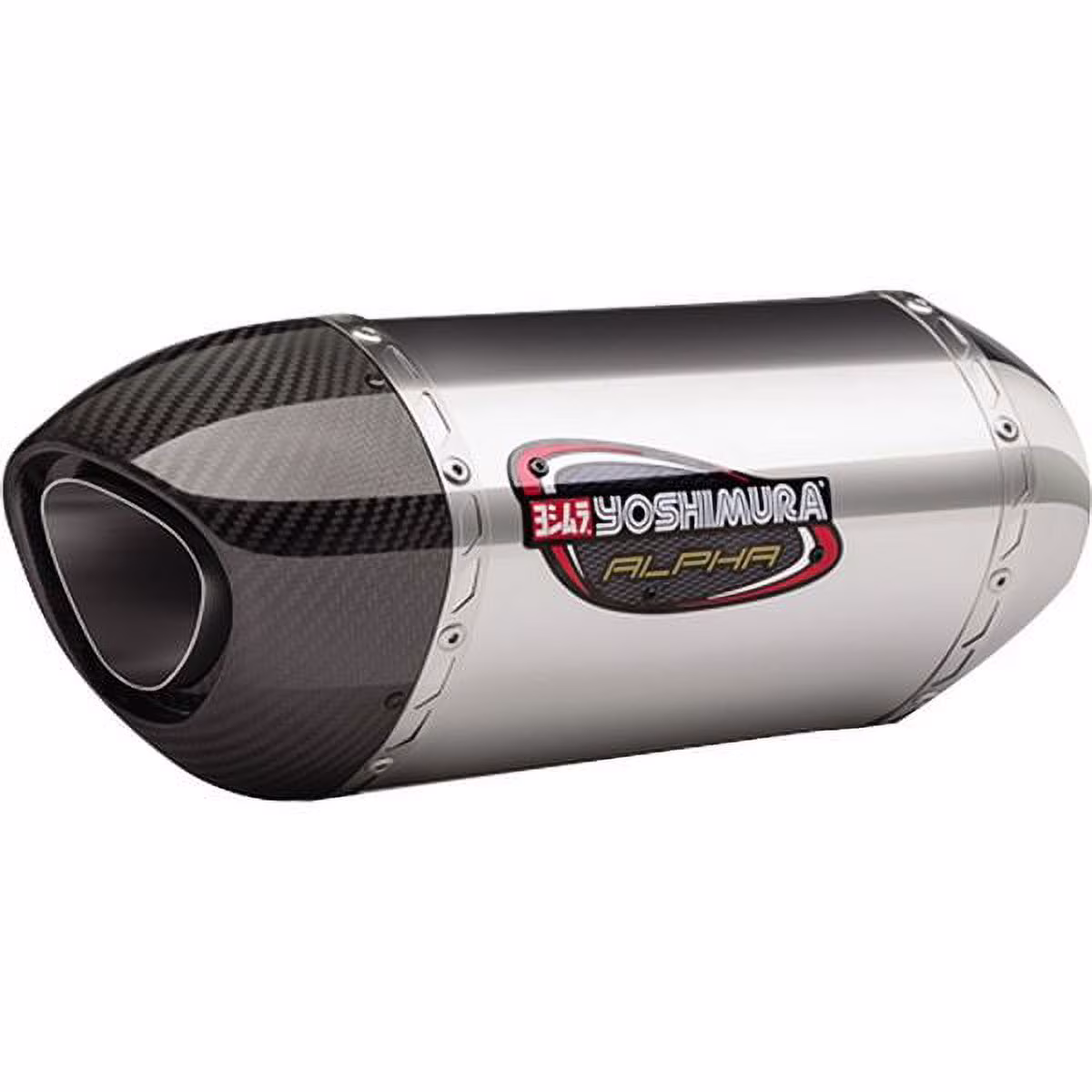 Yoshimura Alpha Stainless/Carbon Signature Series Slip-On Muffler (11100EM520)