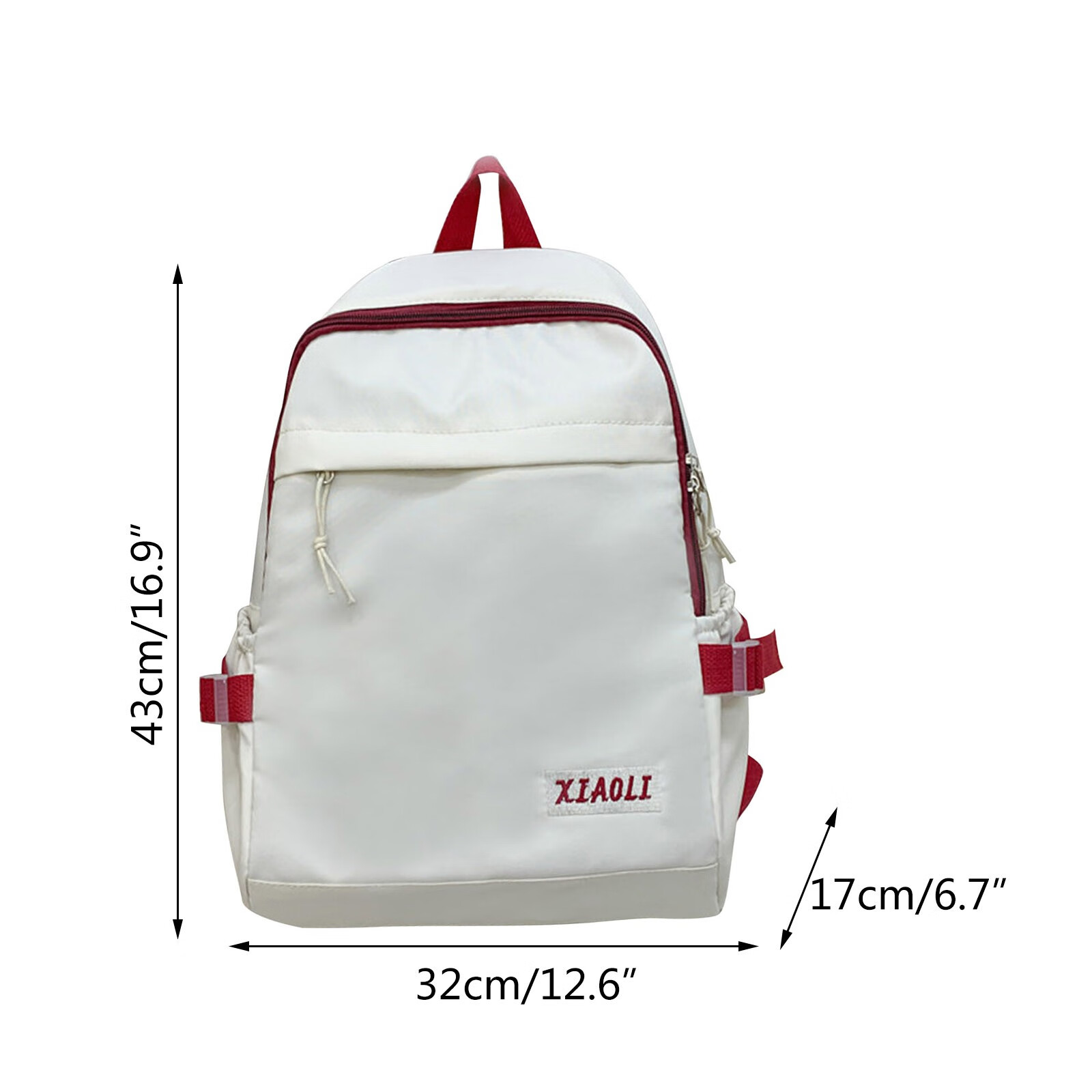 Backpacks for School Male Female Students Backpack Outdoor Leisure Campus Backpack Youth Fashion Simple Schoolbag Black