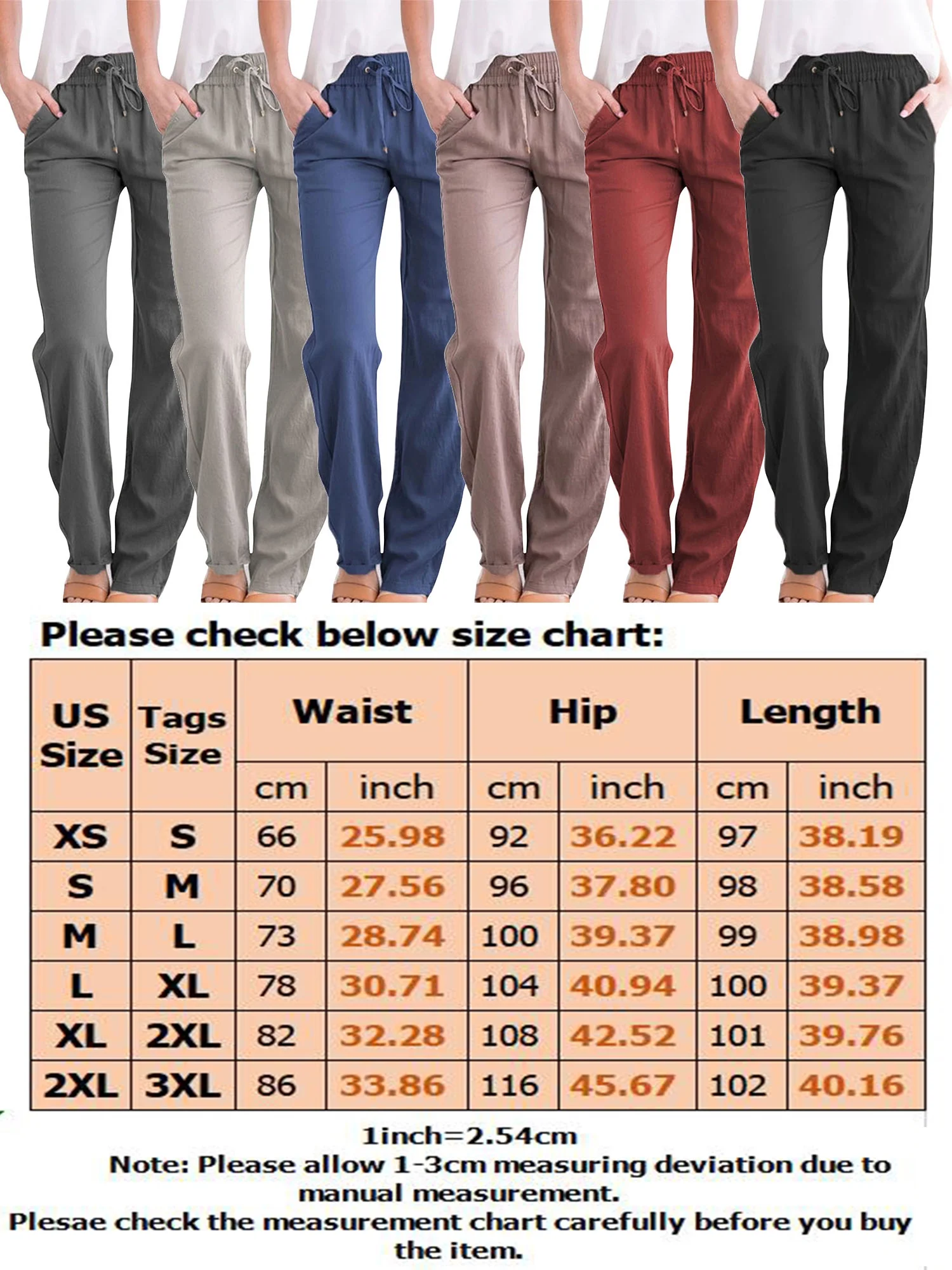 Niuer Women Elastic High Waist Lounge Pant Active Wear Plus Size Sport Workout Jogger Yoga Sweat Pants Pocket Casual Comfy Trousers