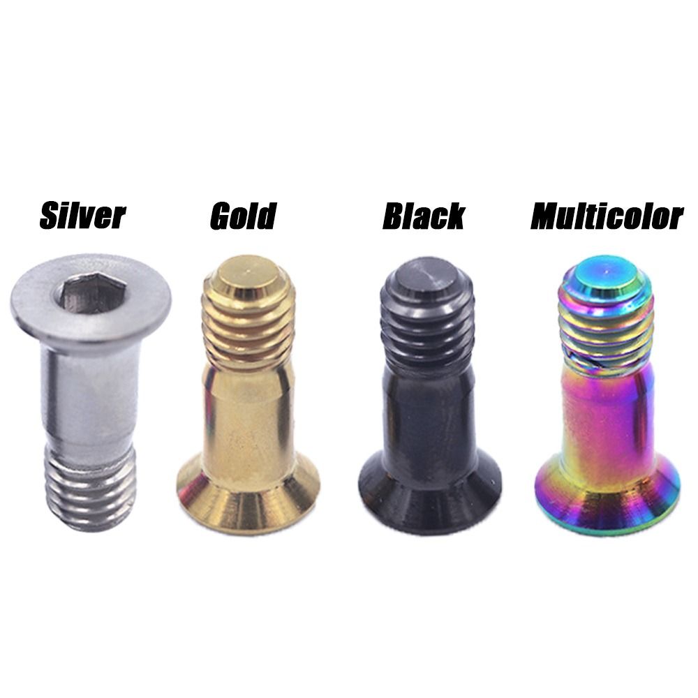 4 Colors Rear Derailleur Parts M5 Jockey Wheel Screw Wheel Fixed Bolts Titanium Screws MTB Road Accessories BLACK