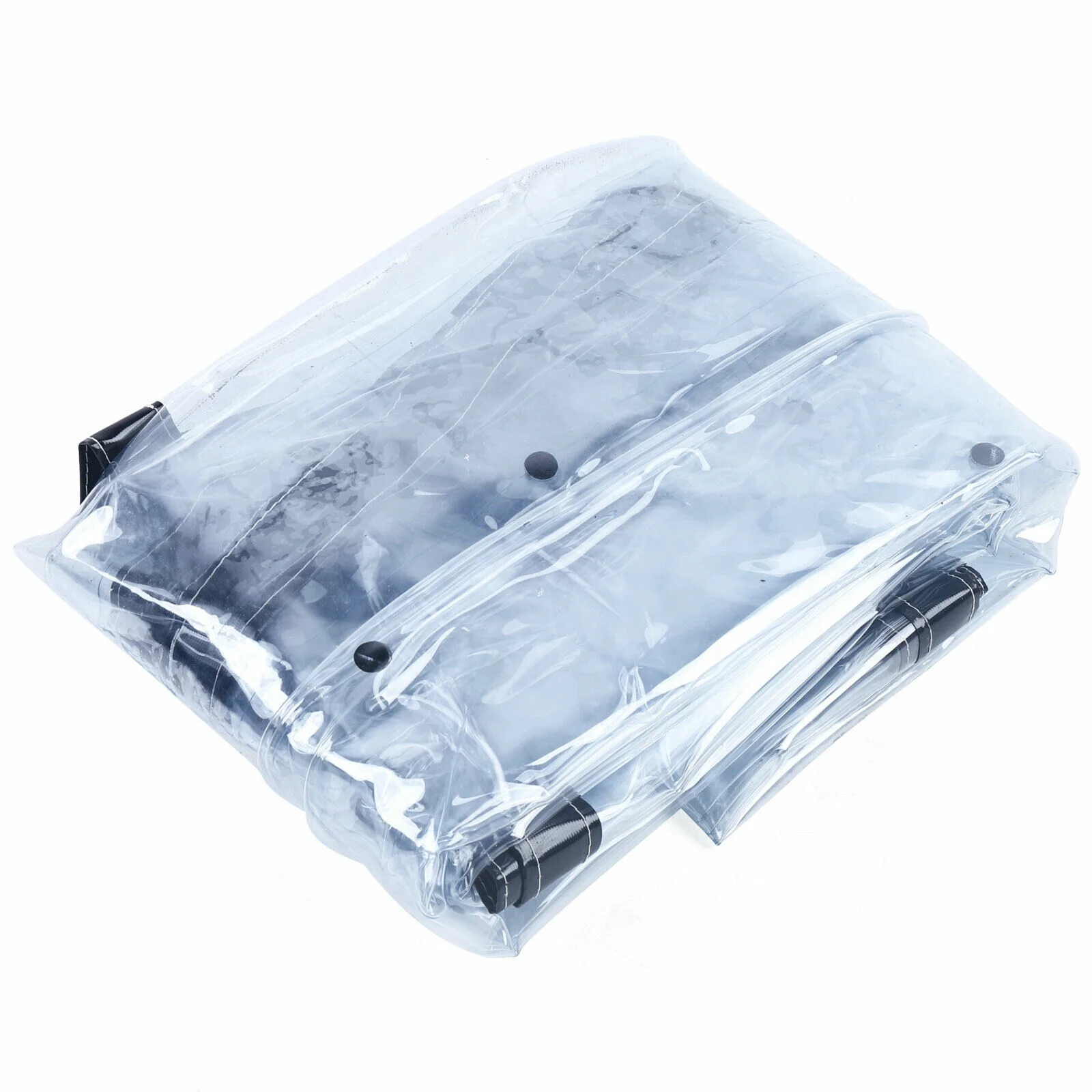 YIYIBYUS PVC Tarp Clear Waterproof Awning Canopy Roll Up Patio Enclosure Curtain Sun Shade Rainproof Tarpaulin Commercial 0.5mm