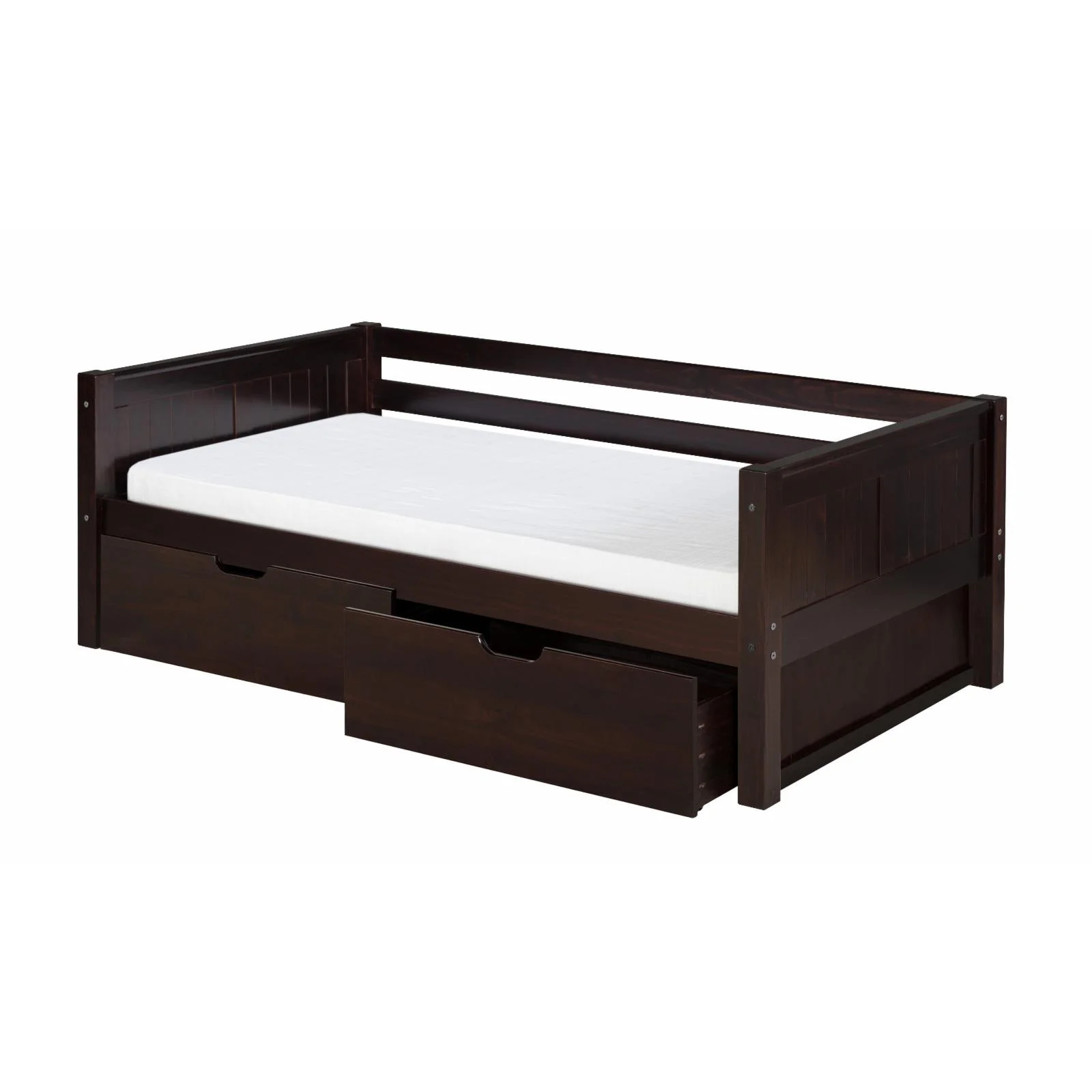 Camaflexi Daybed Panel Headboard / Solid Wood / Twin Trundle / Cappuccino - Twin