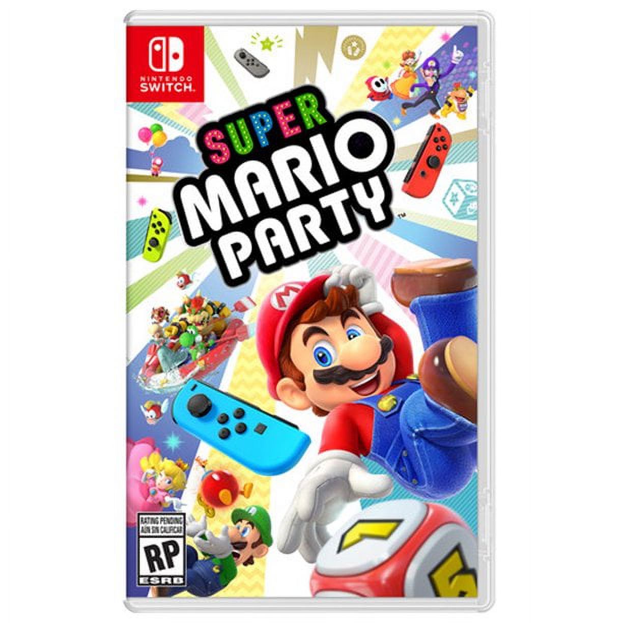 Nintendo Switch Lite (Blue) Gaming Console Bundle with Super Mario Party
