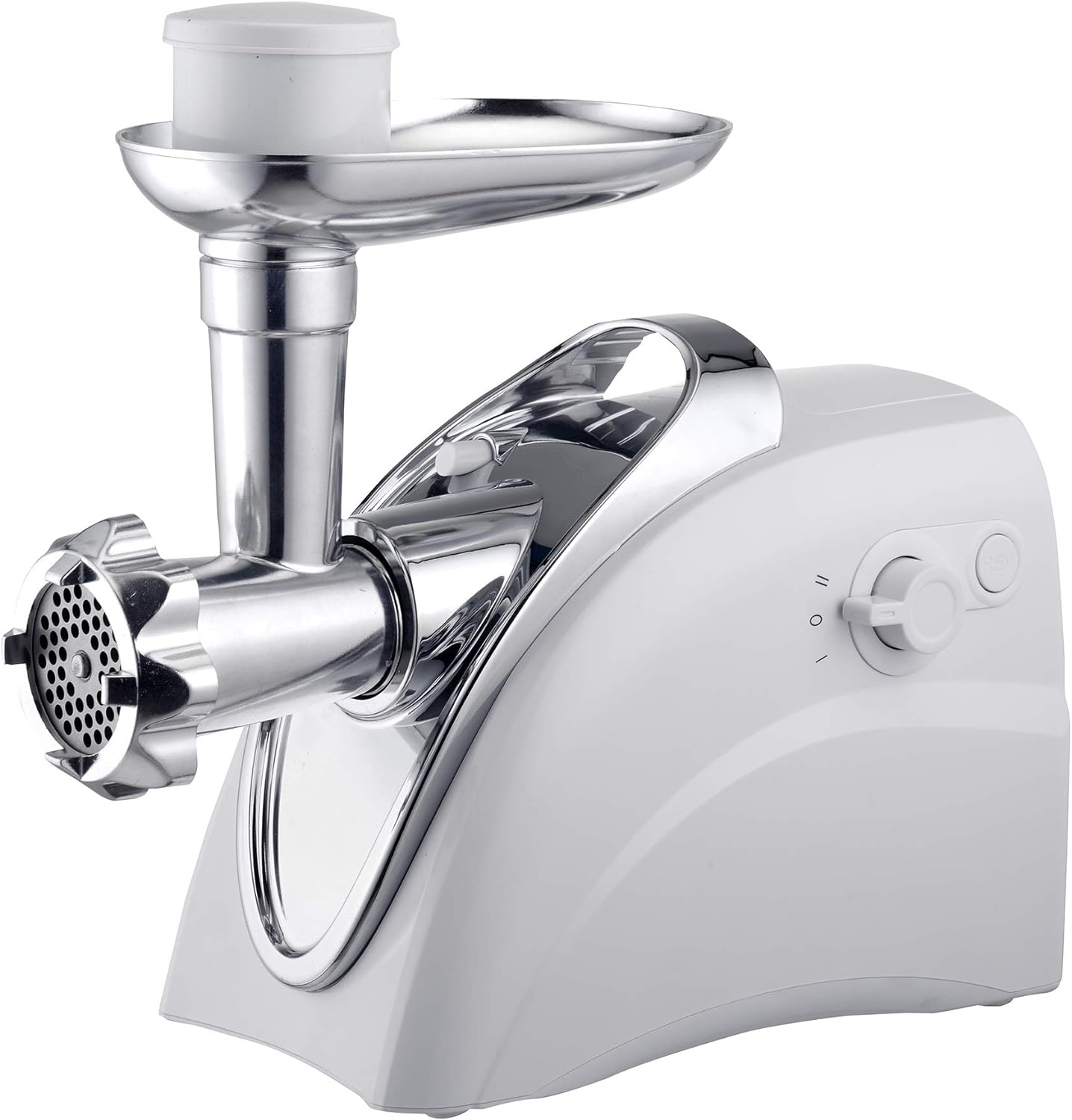 Electric Meat Grinder, Sausage Stuffer, White