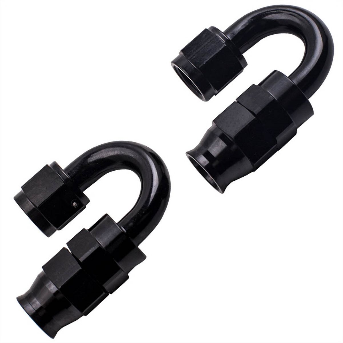 -6AN 20 ft PTFE AN6 Stainless Steel Braided Fuel Line + 6AN Hose End Adaptor