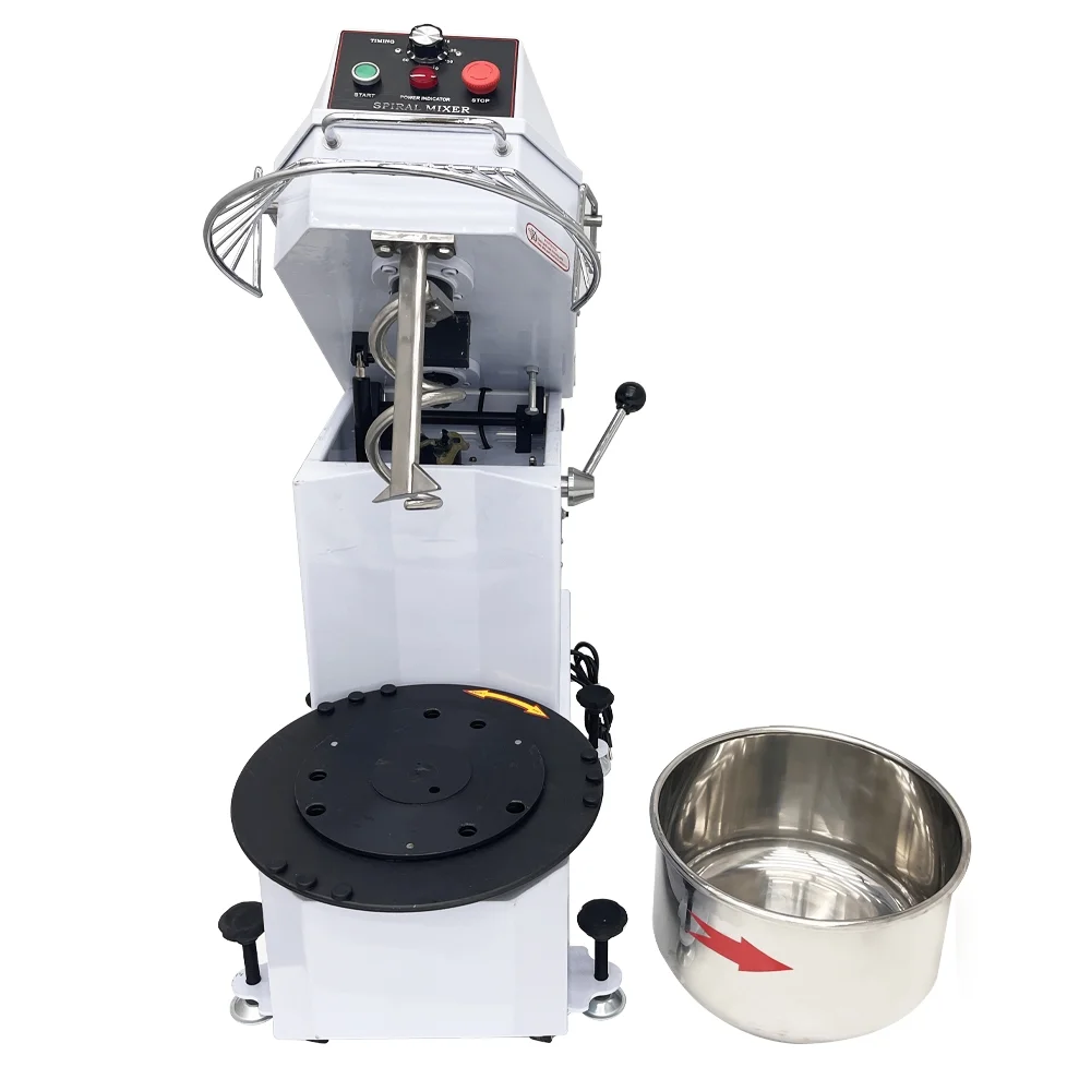 INTBUYING 20L Electric Dough Mixer Dual Rotating Dough Kneading Machine with Detachable Stainless Steel Bucket