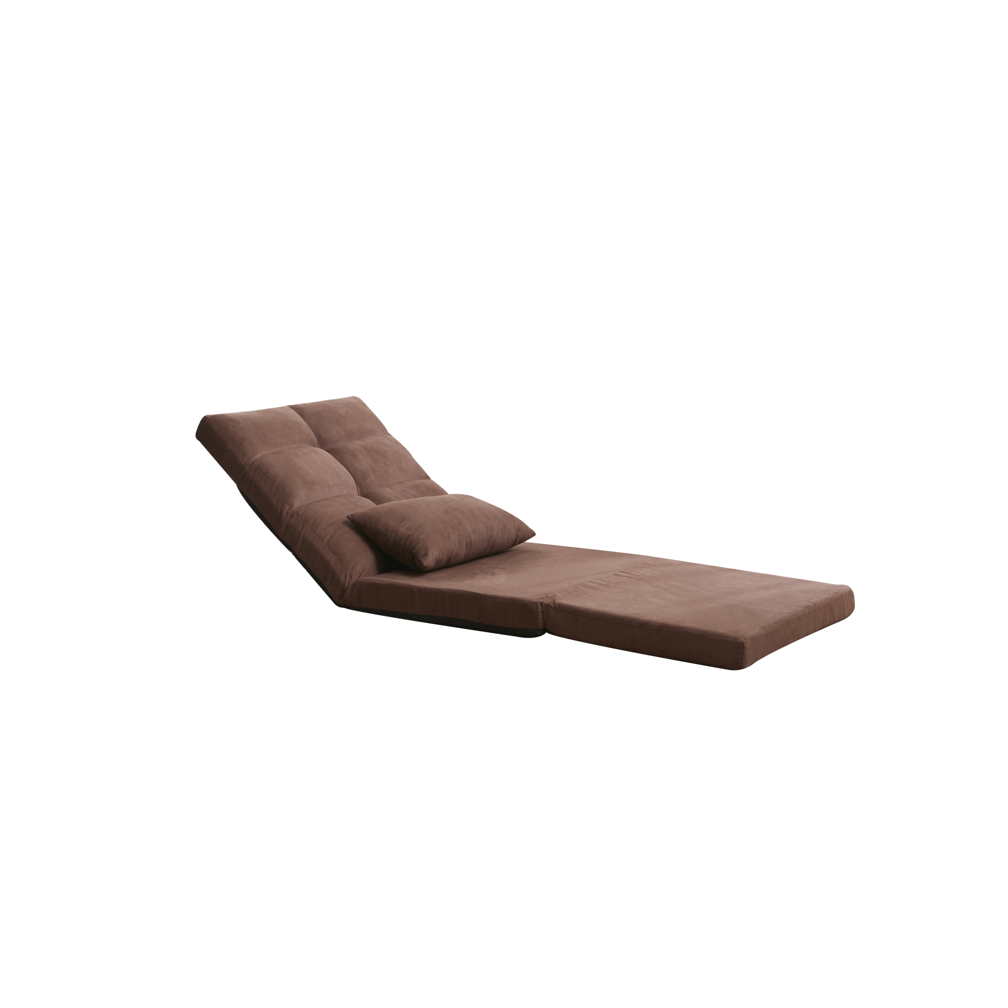 Modern Adjustable Triple Fold Down Sofa Bed, 5 Reclining Positions, Convertible Upholstered Guest Sleeper