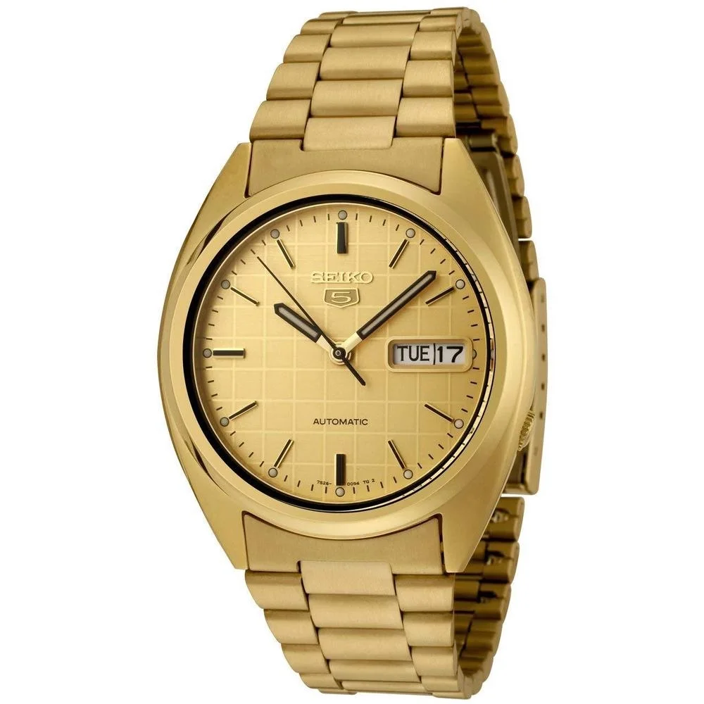 Seiko 5 Automatic Champagne Dial Men's Watch SNXL72