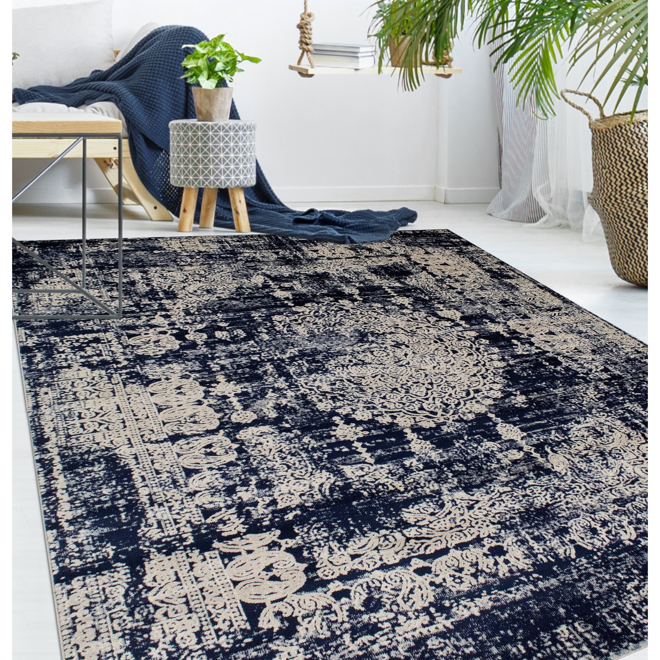 Noori Rug Noori Lagoon Emilie Rug Navy/Beige 2'2