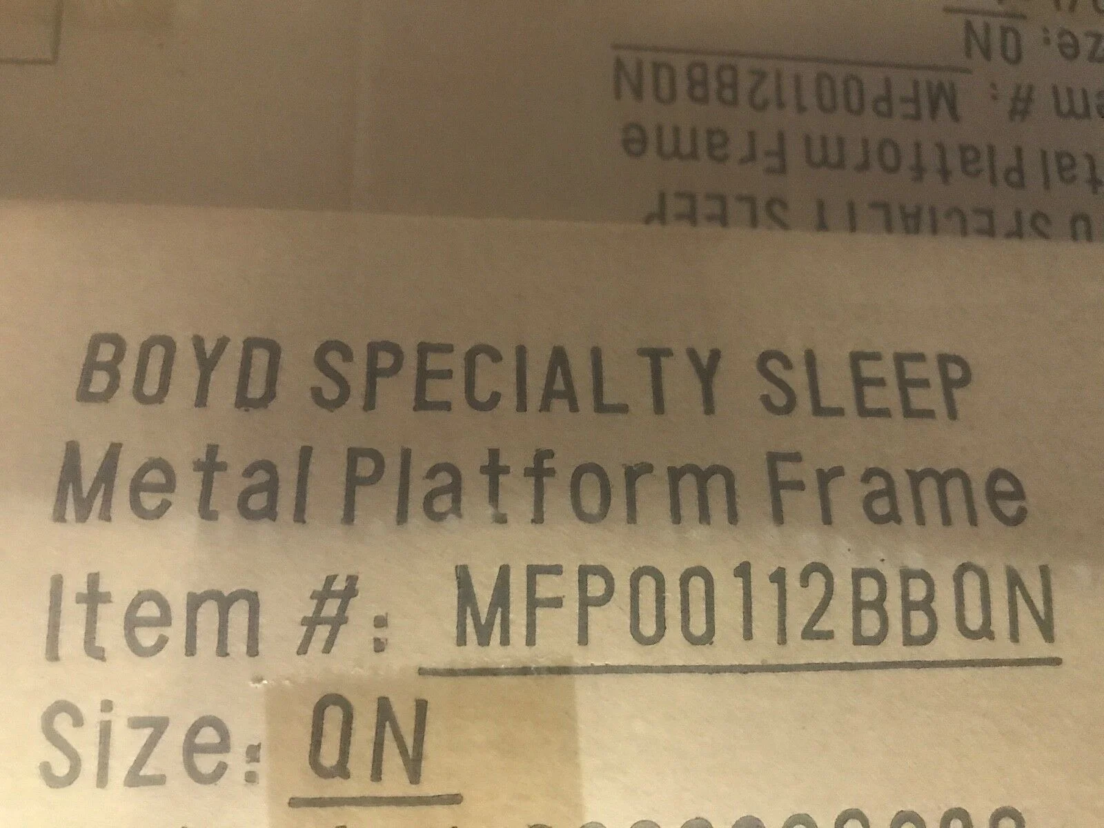 BOYD Rest Rite 14 in. Queen Metal Platform Bed Frame WITH COVER MFP00112BBQN