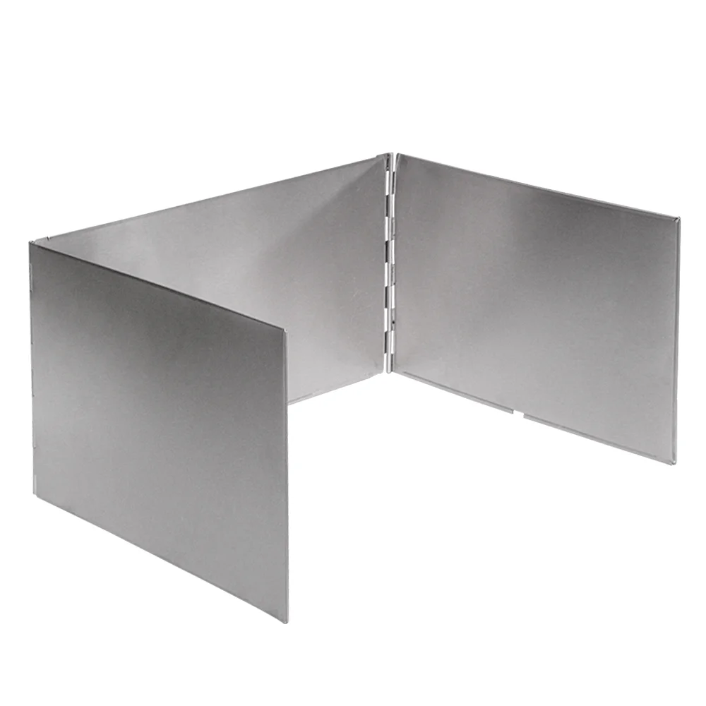 Yabuy Outdoors Stove Windshield Camping Cooking Windscreen Folding Camping Cooker Stove Wind Screen