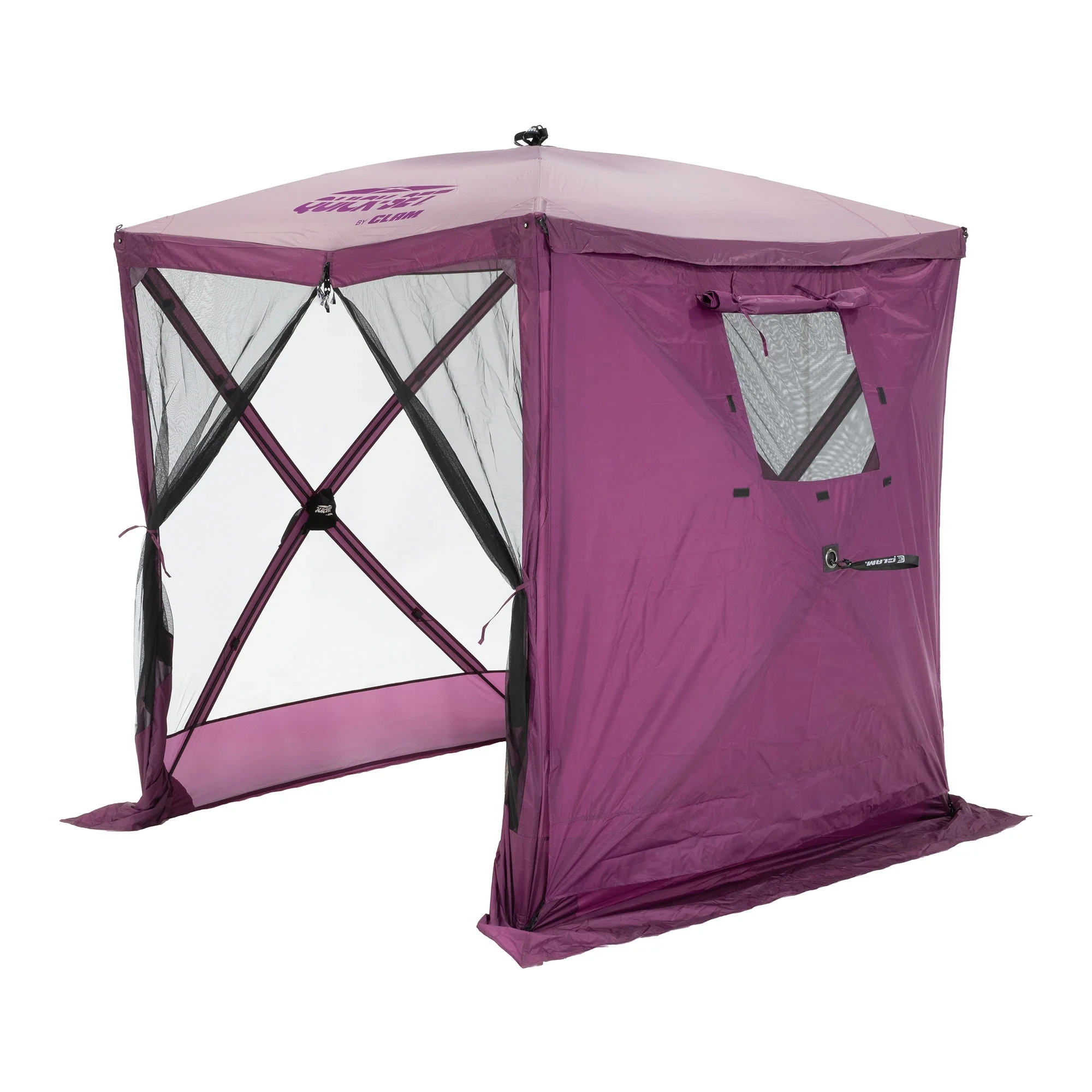 CLAM Quick Set Traveler 4 Sided Canopy+ CLAM Quick Set Screen, Plum