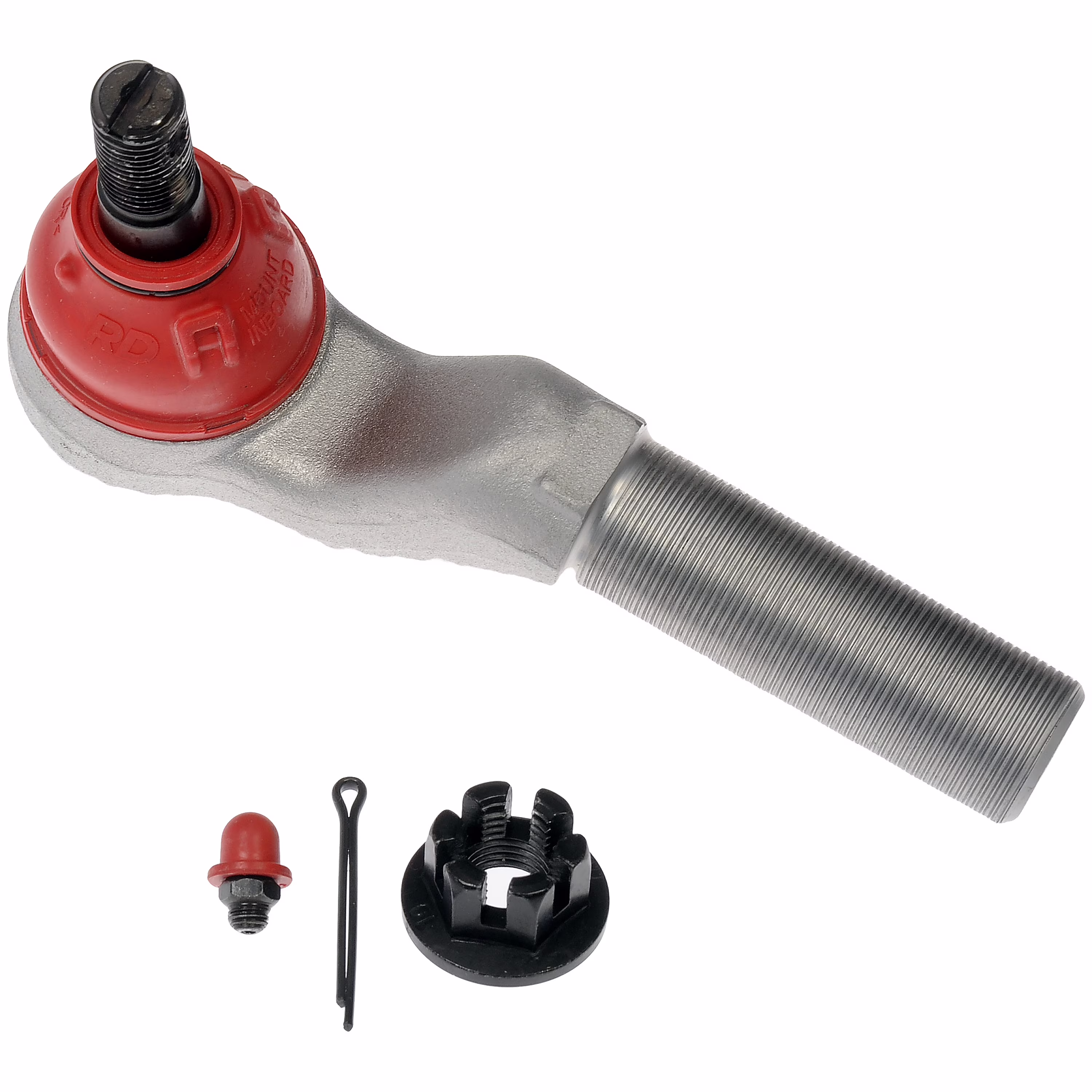 Dorman TO85261RD Front Left Outer Steering Tie Rod End for Specific Ford Models, Gray Fits select: 2007-2019,2021-2023 FORD ECONOLINE