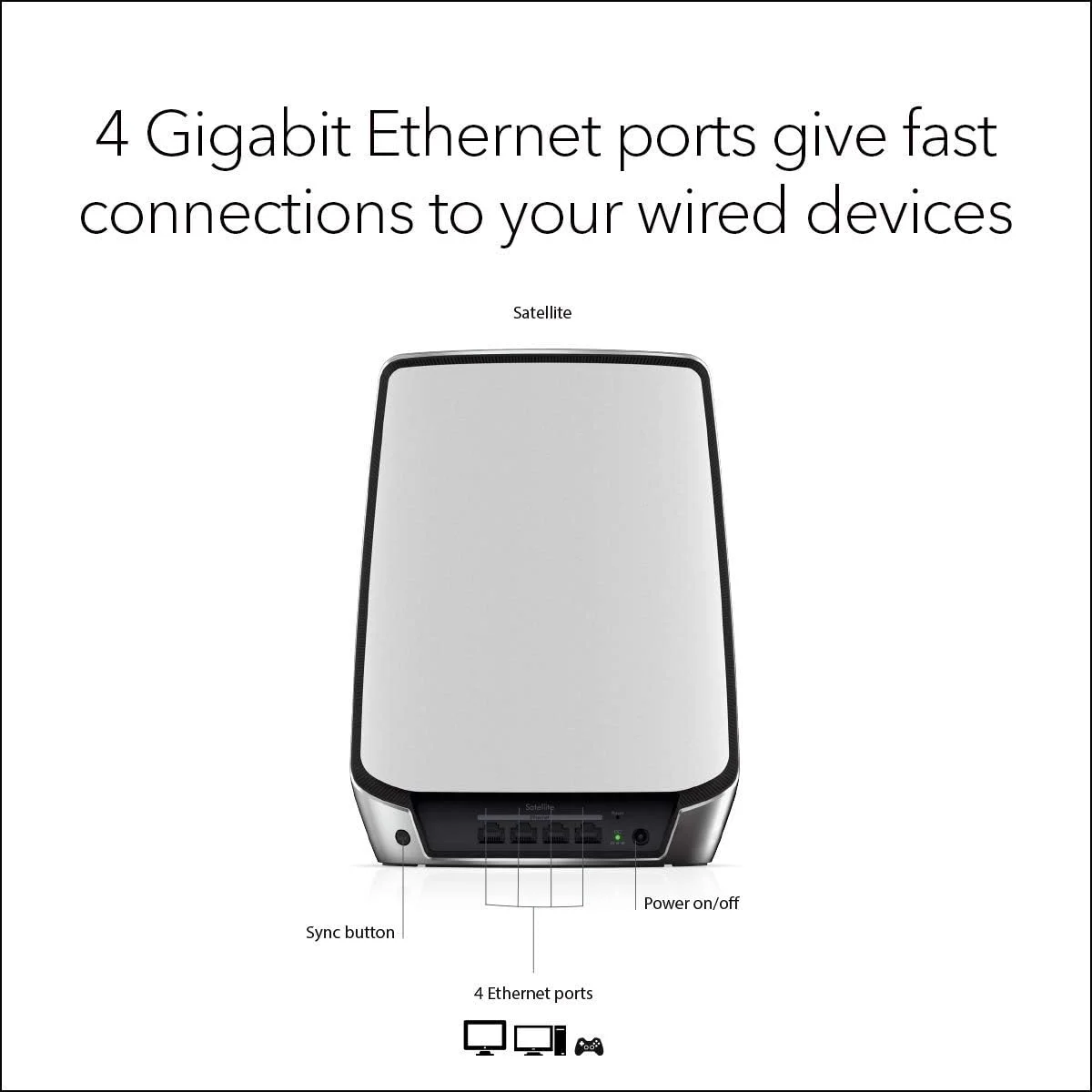 Restored NETGEAR Orbi Ultra-Performance Tri-Band WiFi 6 Add-on Satellite (RBS850) – Works with Your Orbi WiFi 6 Router, add up to 2,500 sq. ft, speeds up to 6Gbps 11AX Mesh AX6000 WiFi (Refurbished)