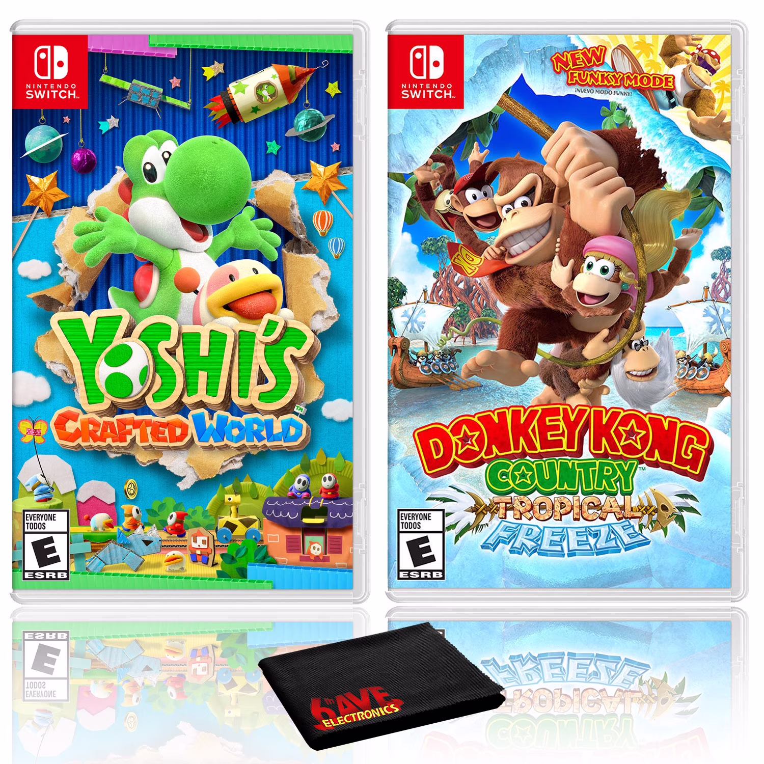 Yoshi's Crafted World + Donkey Kong Country: Tropical Freeze - Two, Nintendo Switch, 108304-09