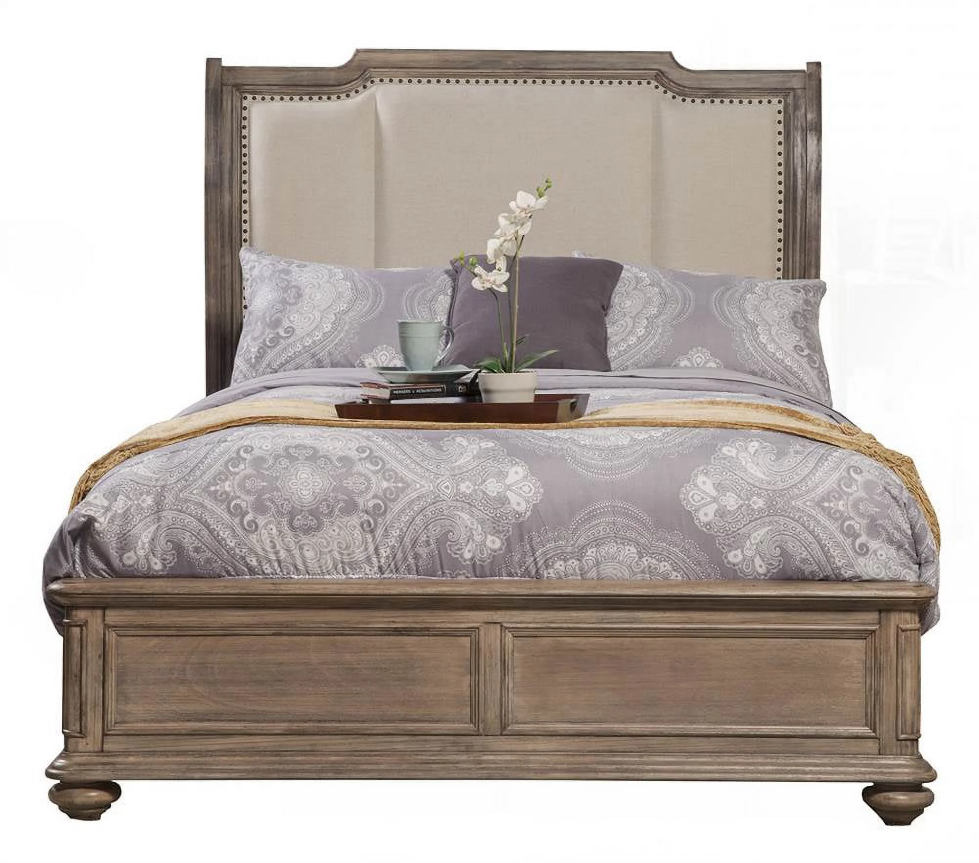 Alpine Furniture Melbourne Platform Bed, Multiple Sizes