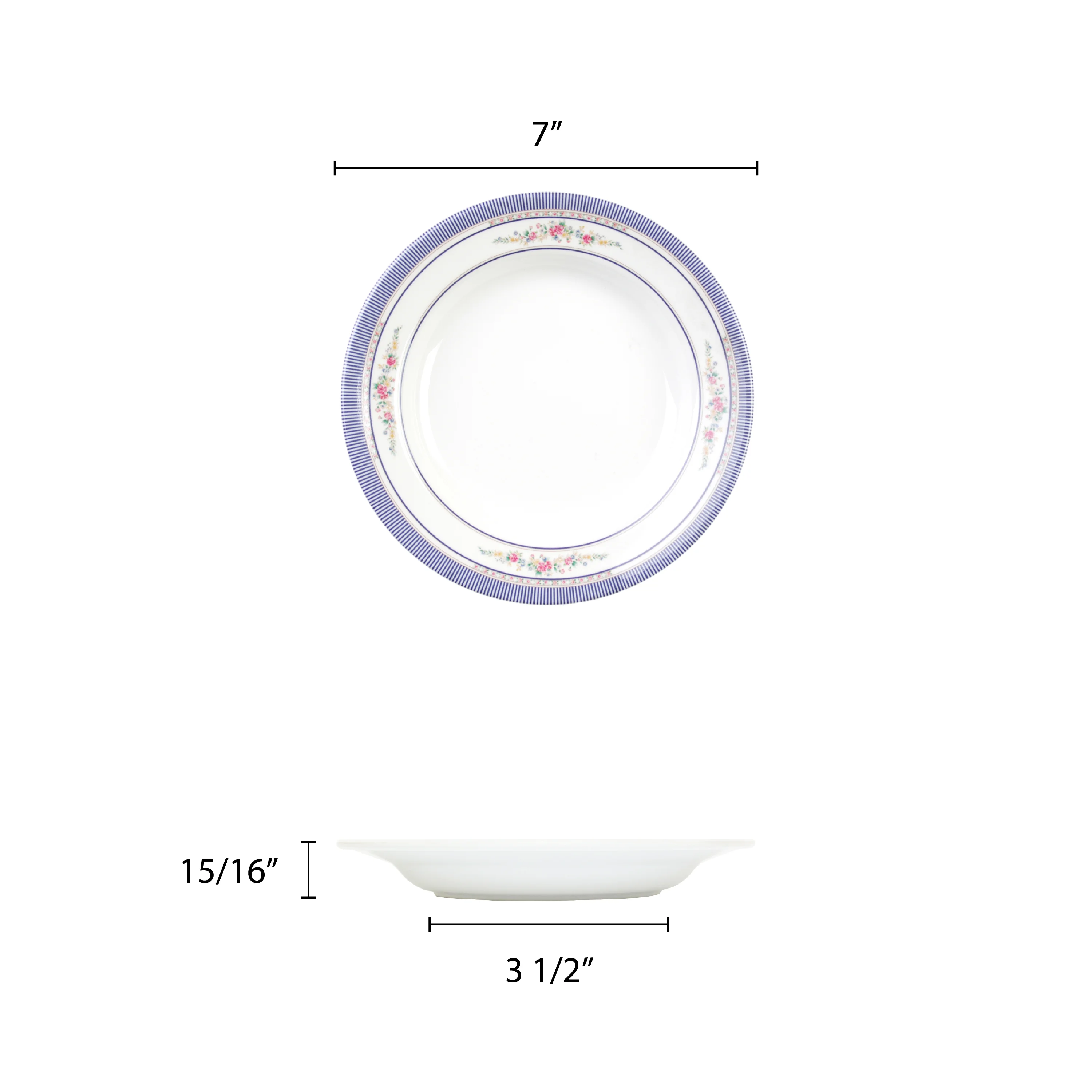 Excellante Rose Melamine Dinnerware Collection 5 Oz, 7