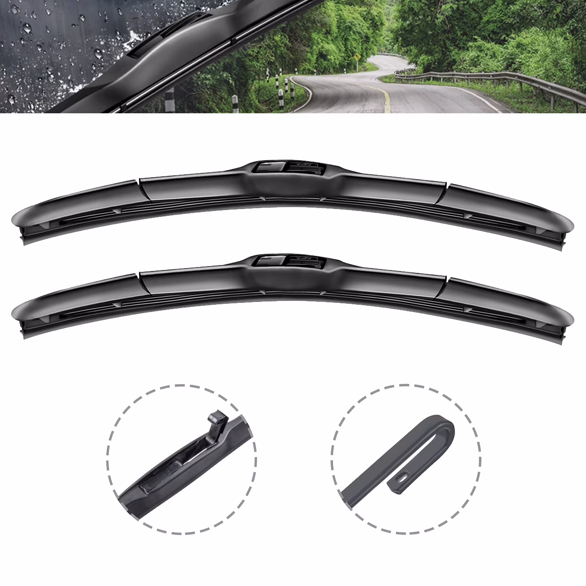 SOCOOL Windshield Wiper Blades Fit For Nissan Aitima 2015 , 28