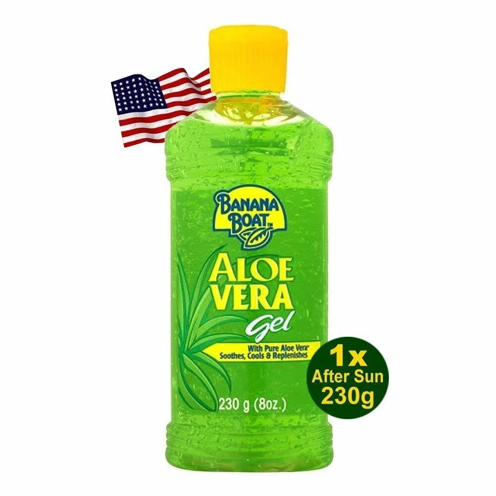 Banana Boat Soothing Pure Aloe Vera Soothes Cools & Replenishes 8oz, 3-Pack