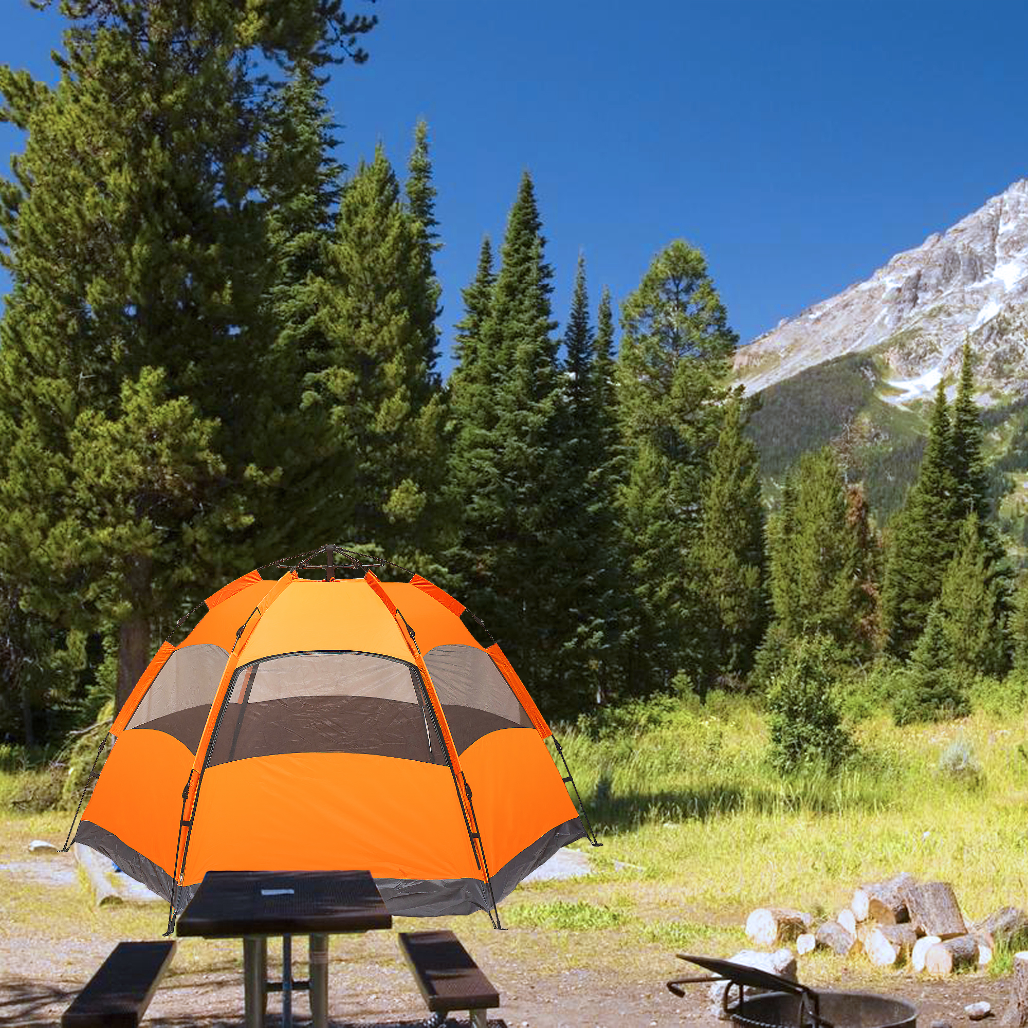 Cynetus 2-3 Person Camping Tent Lightweight Waterproof Automatic Pop Up Beach Tent