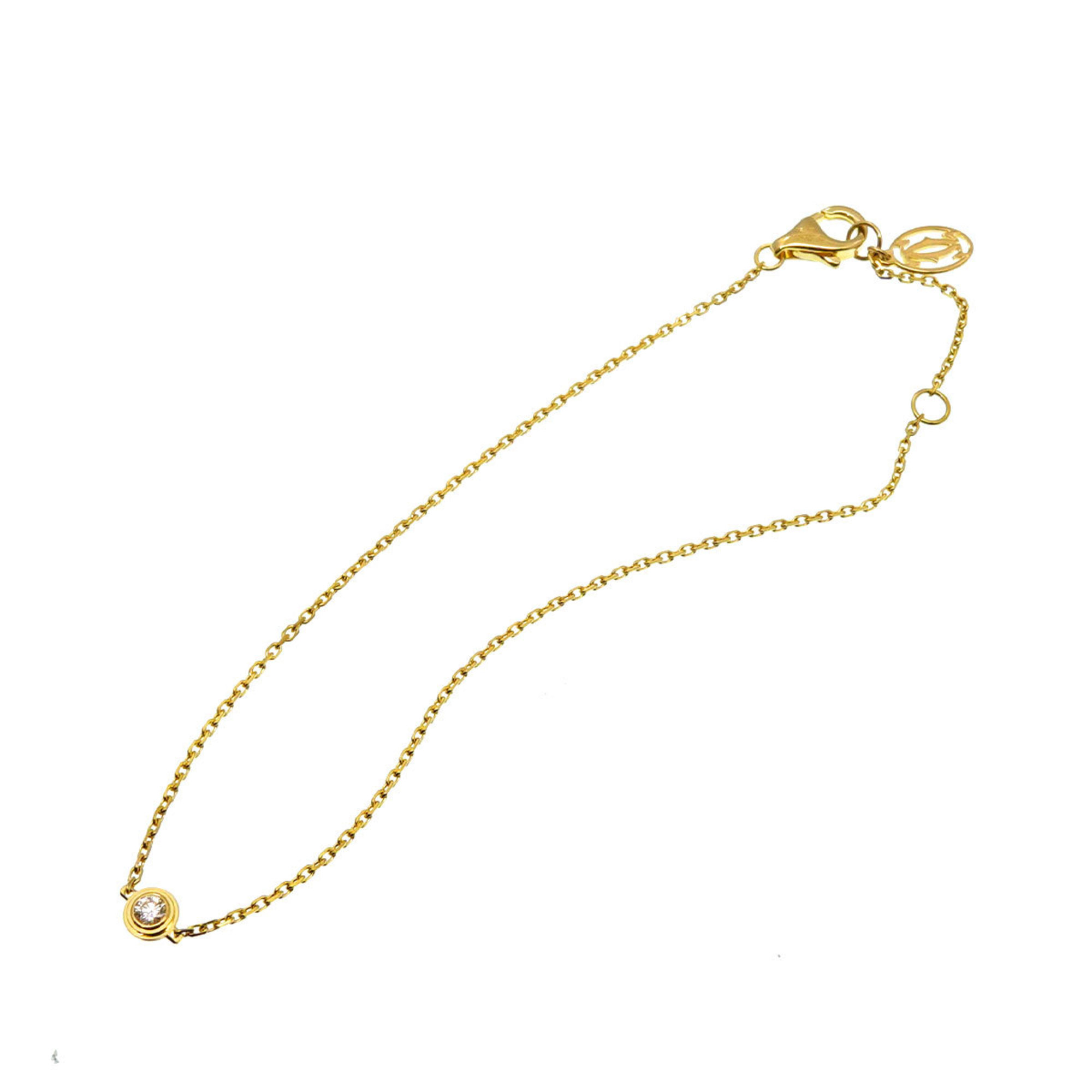 Pre-Owned Cartier Damour Bracelet XS 18cm Diamond K18 YG 750 Diamant Leger d Amour (Good)