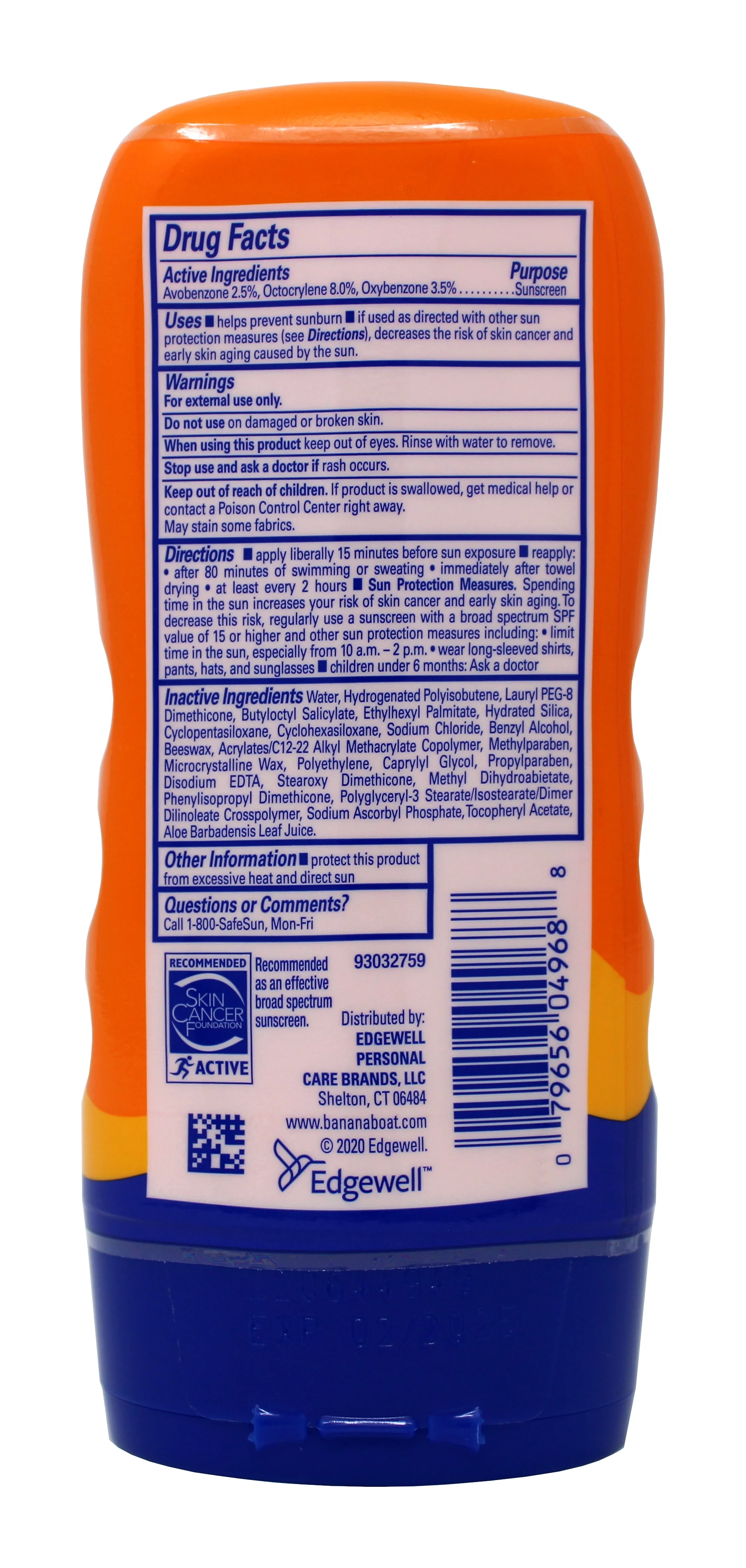 Banana Boat Sport Performance Active Max Protect SPF 100 4.0 Oz