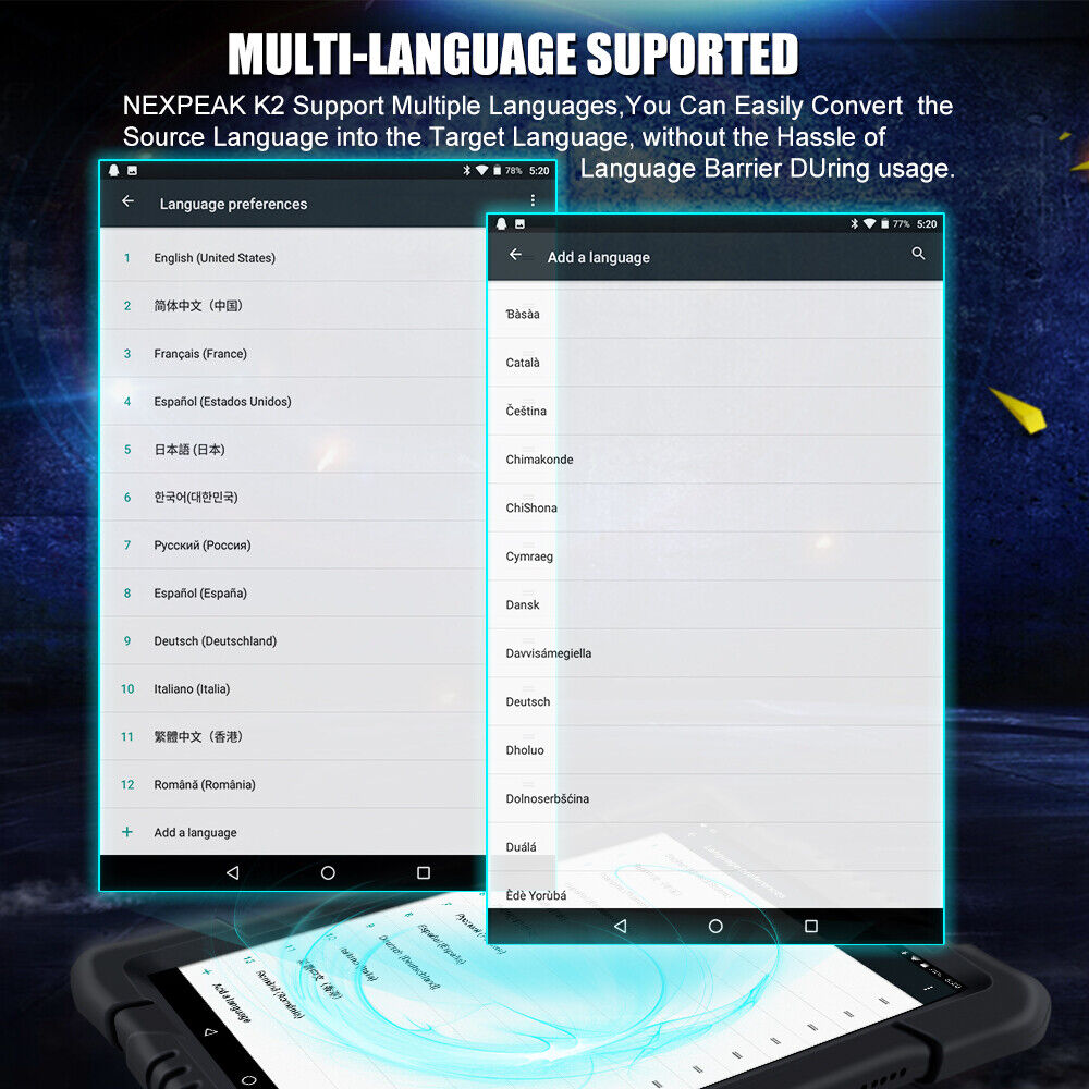 K2 Diesel Heavy Duty Truck Diagnostic Tool Full System OBD2 Automotriz Scanner