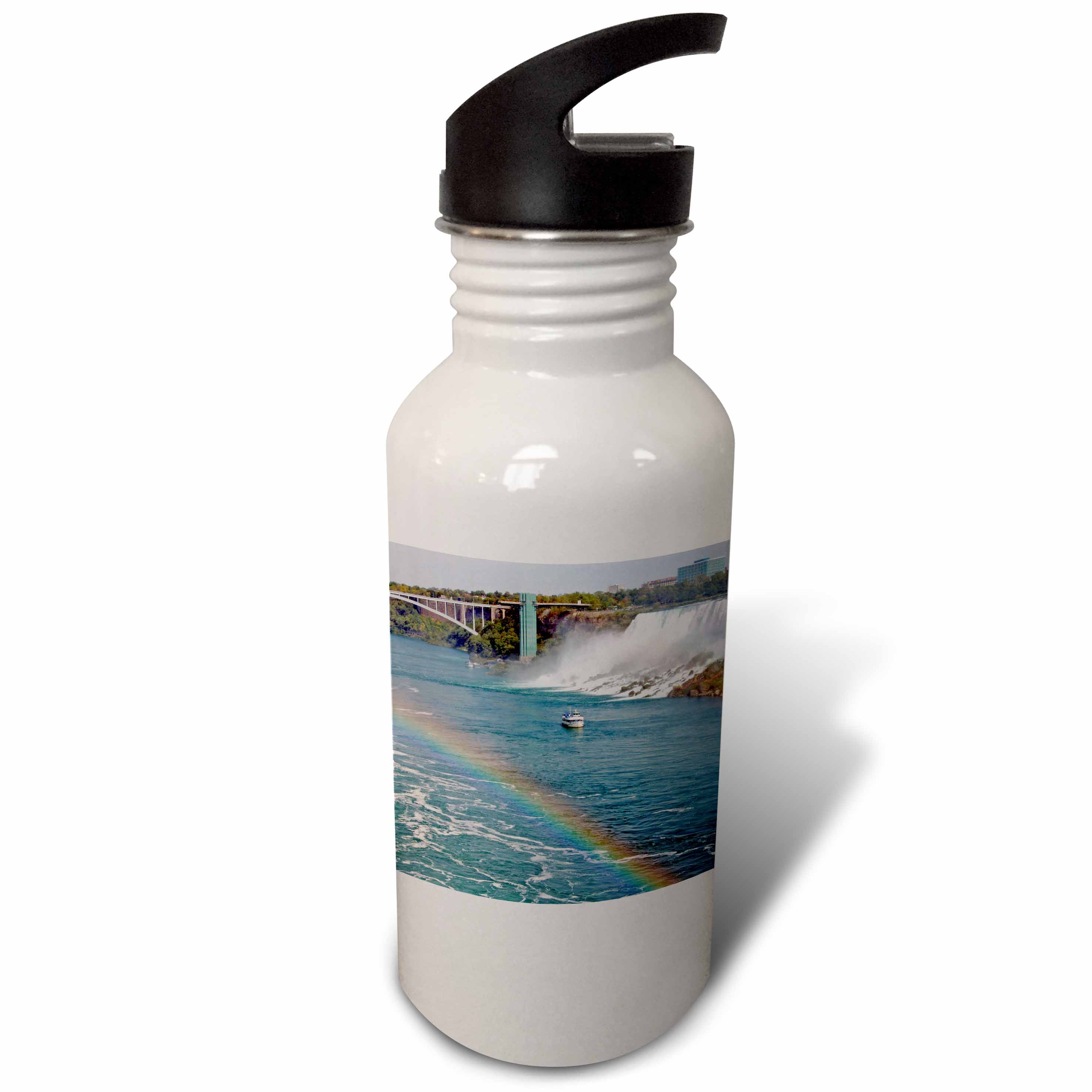 Ontario, Niagara Falls. Maid of the Mist boat, rainbow-CN08 LSE0000 - Lynn Seldon 21 oz Sports Water Bottle wb-74013-1