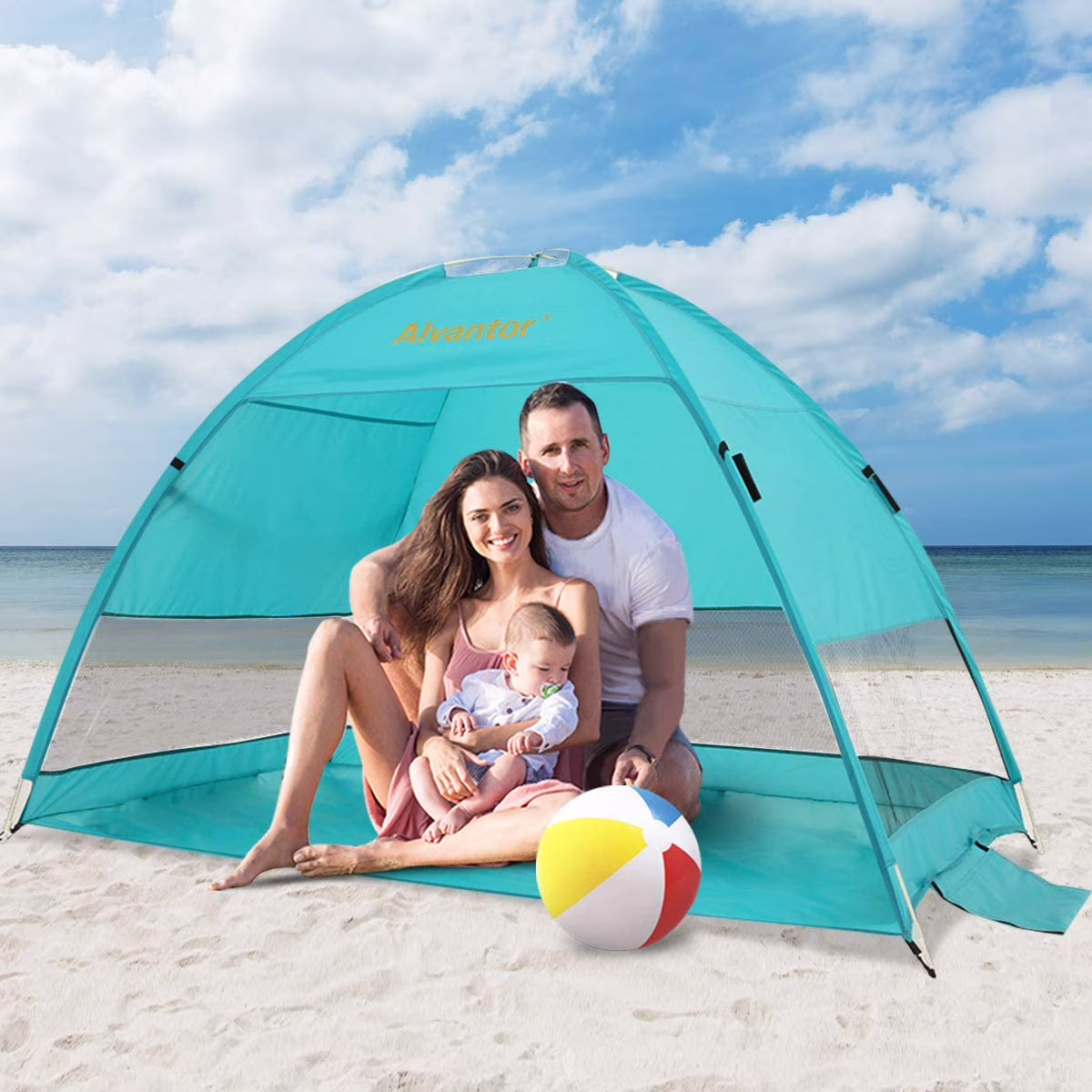 Alvantor Beach Tent Sun Shelter Umbrella Plus Pop Up Portable Canopy