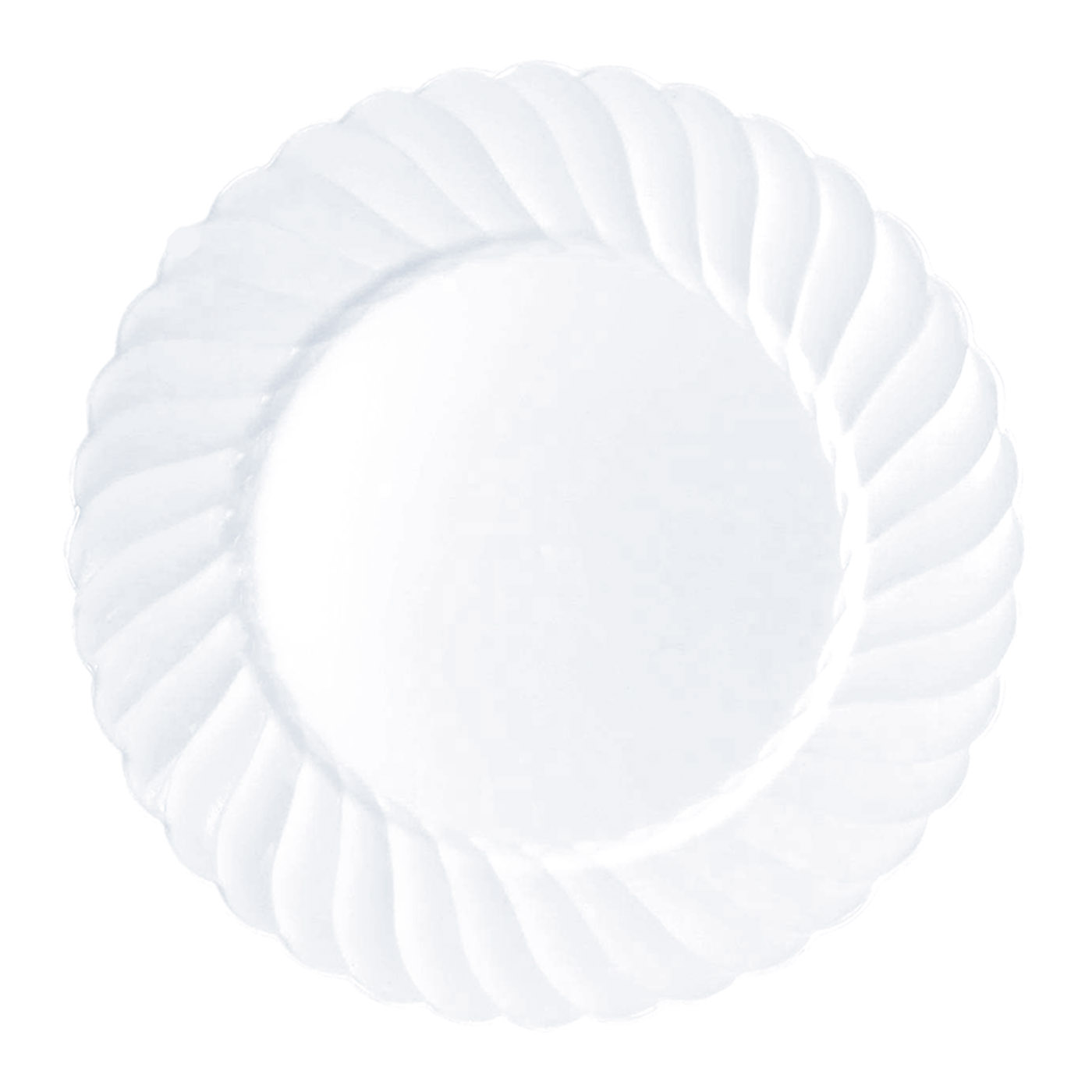 Smarty White Classic Flair Disposable Plastic Wedding Value Set (36 Guests)